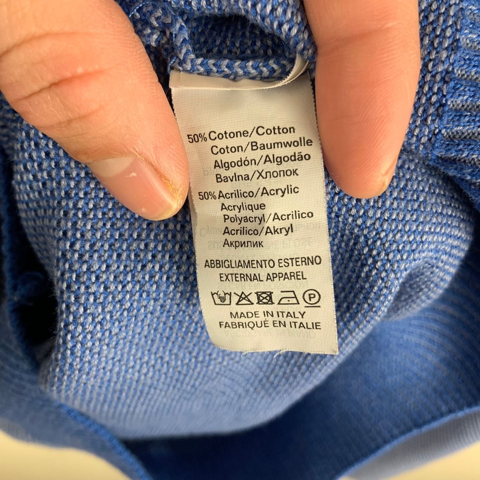 Eredipisano Eredi Pisano Blue Knit Jacket Size US M / EU 48-50 / 2 - 4 Thumbnail