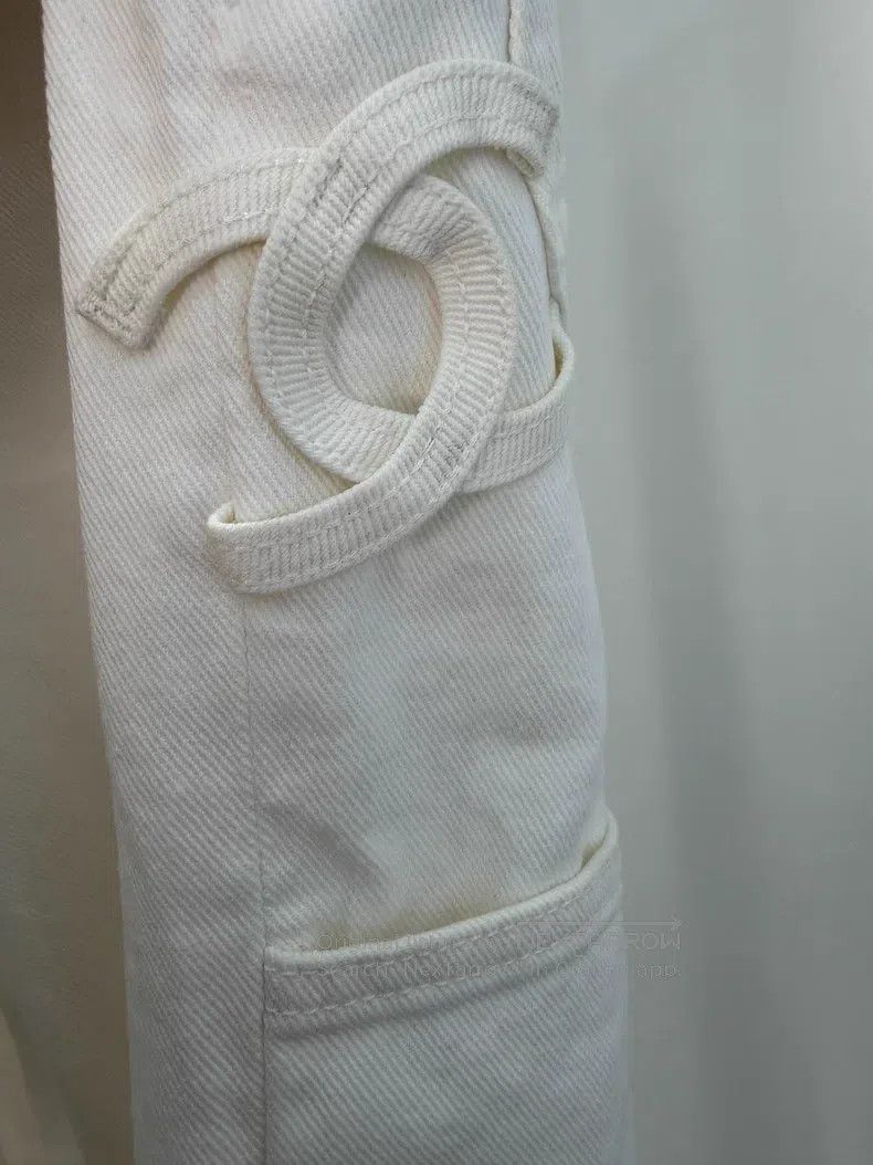 Chanel Chanel White jeans Size 25" / US 0 / IT 36 - 3 Thumbnail