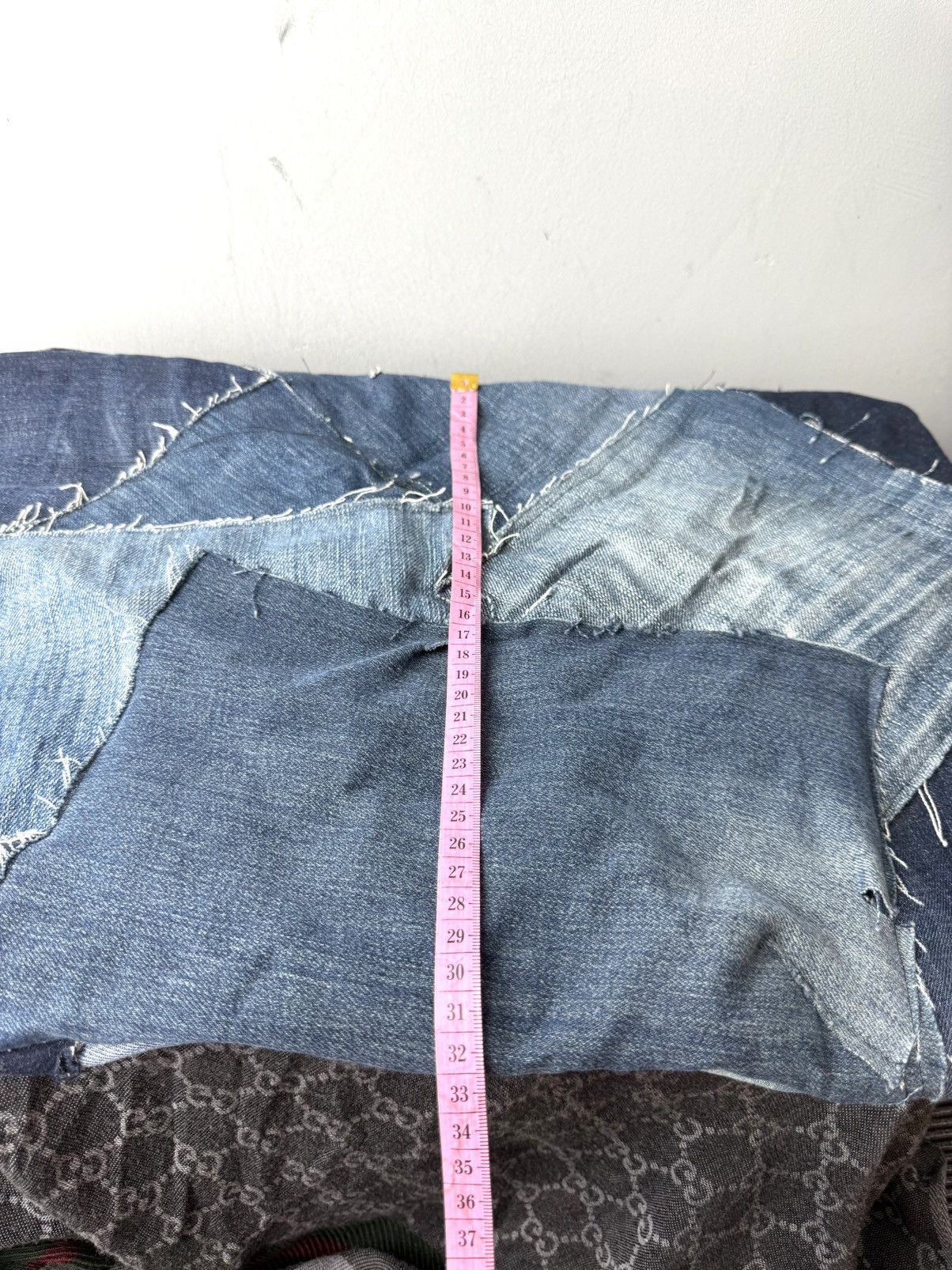 Vintage Rare! Vintage Patchwork Denim Bag Shopper Y2K Levis Diesel Size ONE SIZE - 12 Thumbnail