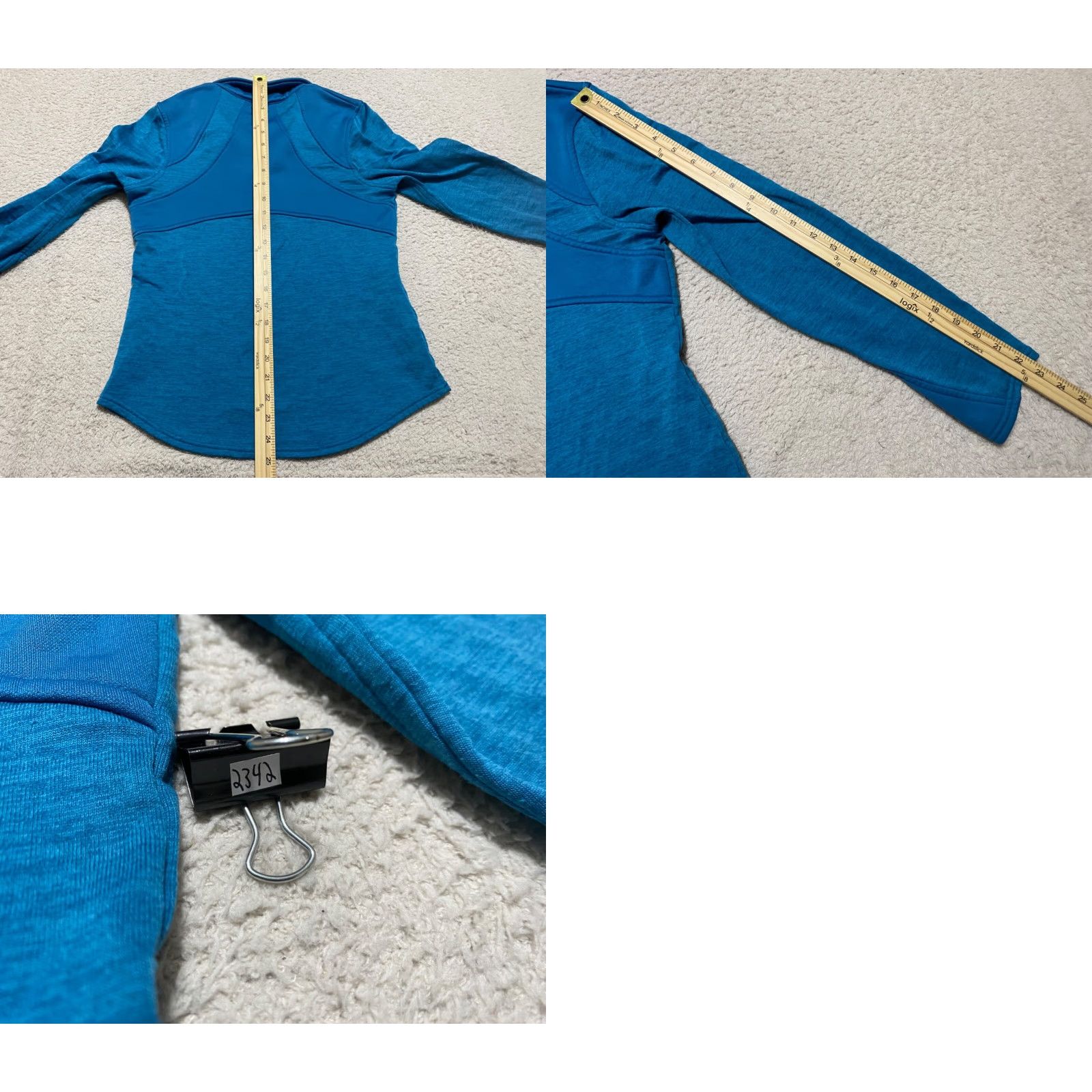 Under Armour Under Armour Sweatshirt Womens Small Long Sleeve 1/4 Zip Solid Blue Size S / US 4 / IT 40 - 7 Thumbnail
