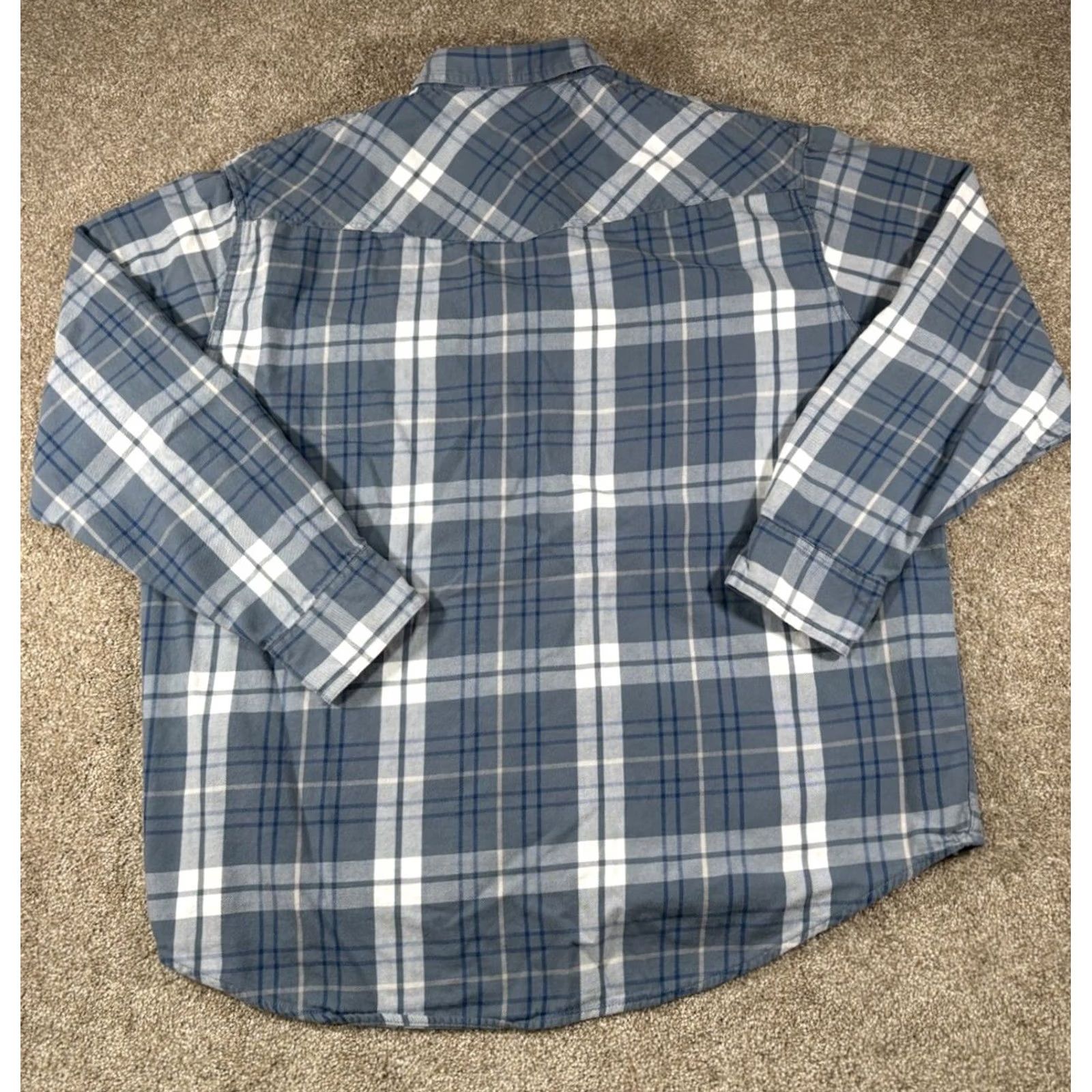 Vintage VINTAGE Cabela's Flannel Shirt Plaid Western Pearl Snap Cotton Men’s XL PW White Size US XL / EU 56 / 4 - 6 Thumbnail