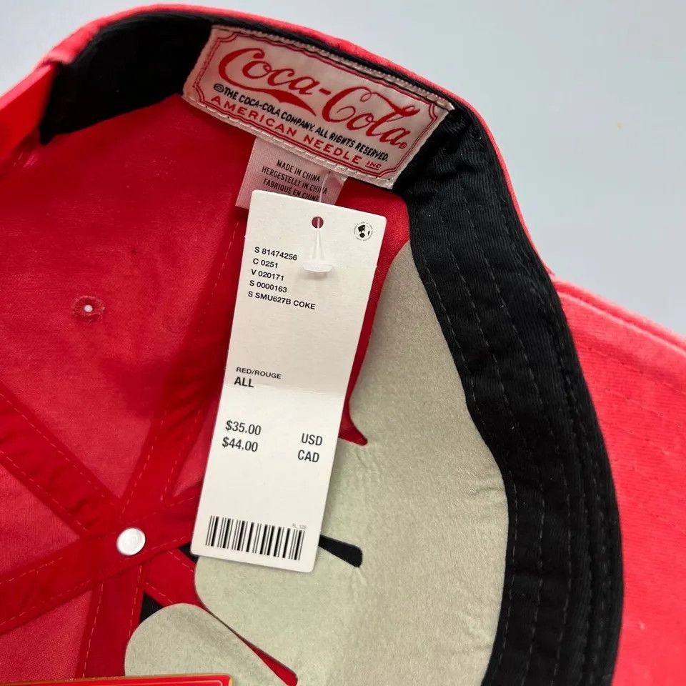 American Needle Coca Cola Coke Hat Men Washed American Needle Snap Back Cap Size ONE SIZE - 7 Thumbnail