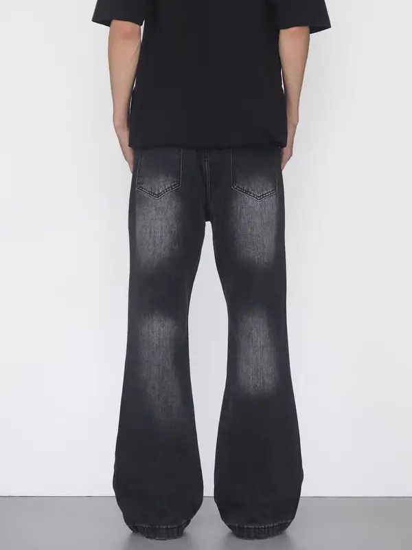 Japanese Brand Kasuga x Egawa Washed street Y2K baggy micro flare jeans Size US 34 / EU 50 - 5 Thumbnail