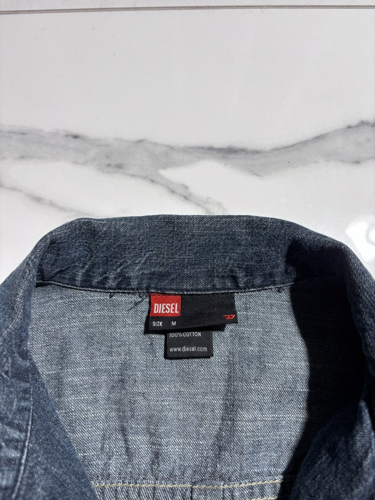Diesel Vintage Y2K Diesel Jacket Denim 00’s Retro Workwear Style Size M / US 6-8 / IT 42-44 - 5 Thumbnail