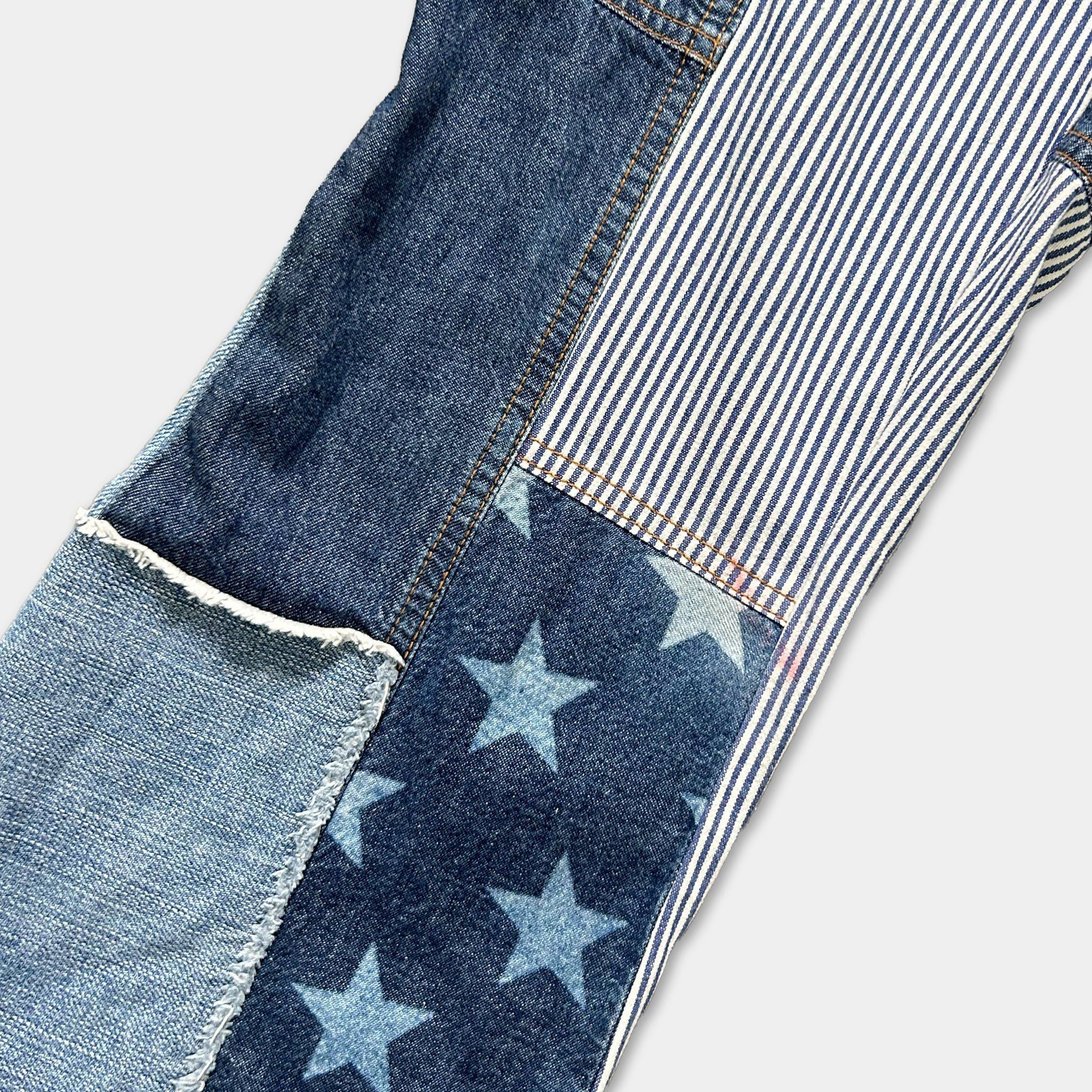 Dolce & Gabbana Dolce & Gabbana 2000's Star Patchwork Denim Jeans Size US 32 / EU 48 - 3 Thumbnail