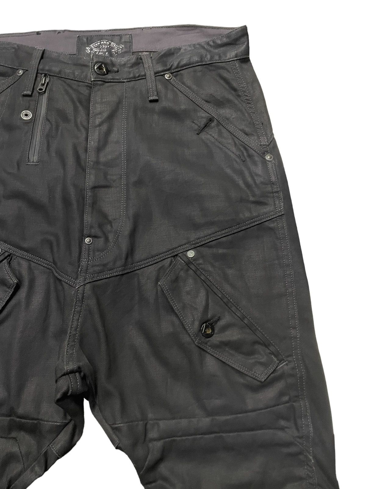 G star raw Waxed Scuba 5620 baggy massive pocket jeans
