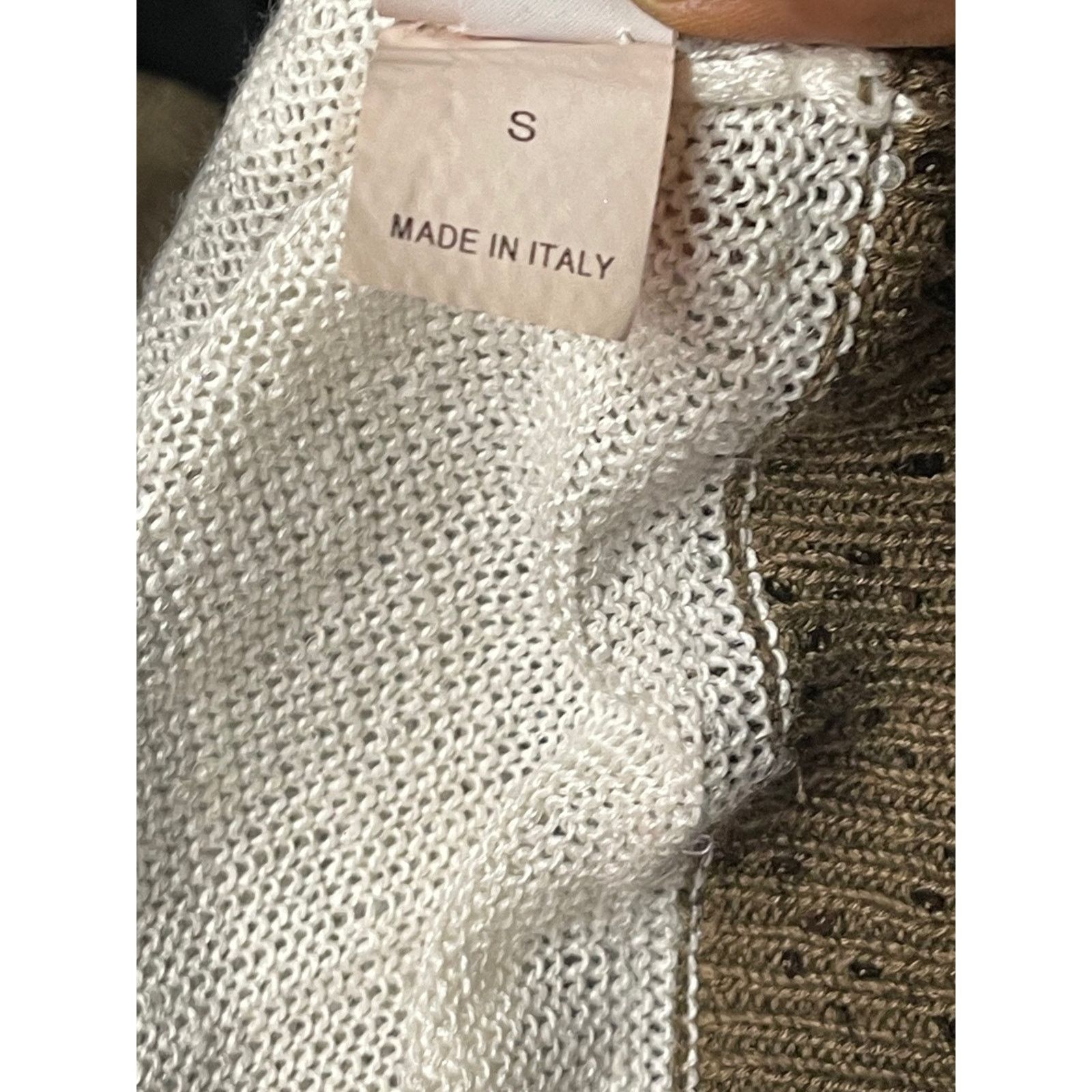 Brunello Cucinelli Brunello Cucinelli Brown Colour Block Sequin Cardigan Size:S Size S / US 4 / IT 40 - 12 Thumbnail