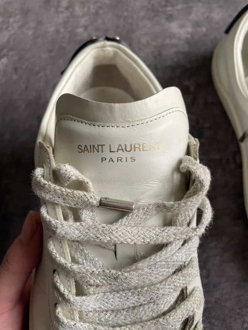 Saint Laurent Paris Saint Laurent Paris Goose and Blood Tooth Sequin Plaid Sne Size US 8 / EU 41 - 5 Thumbnail