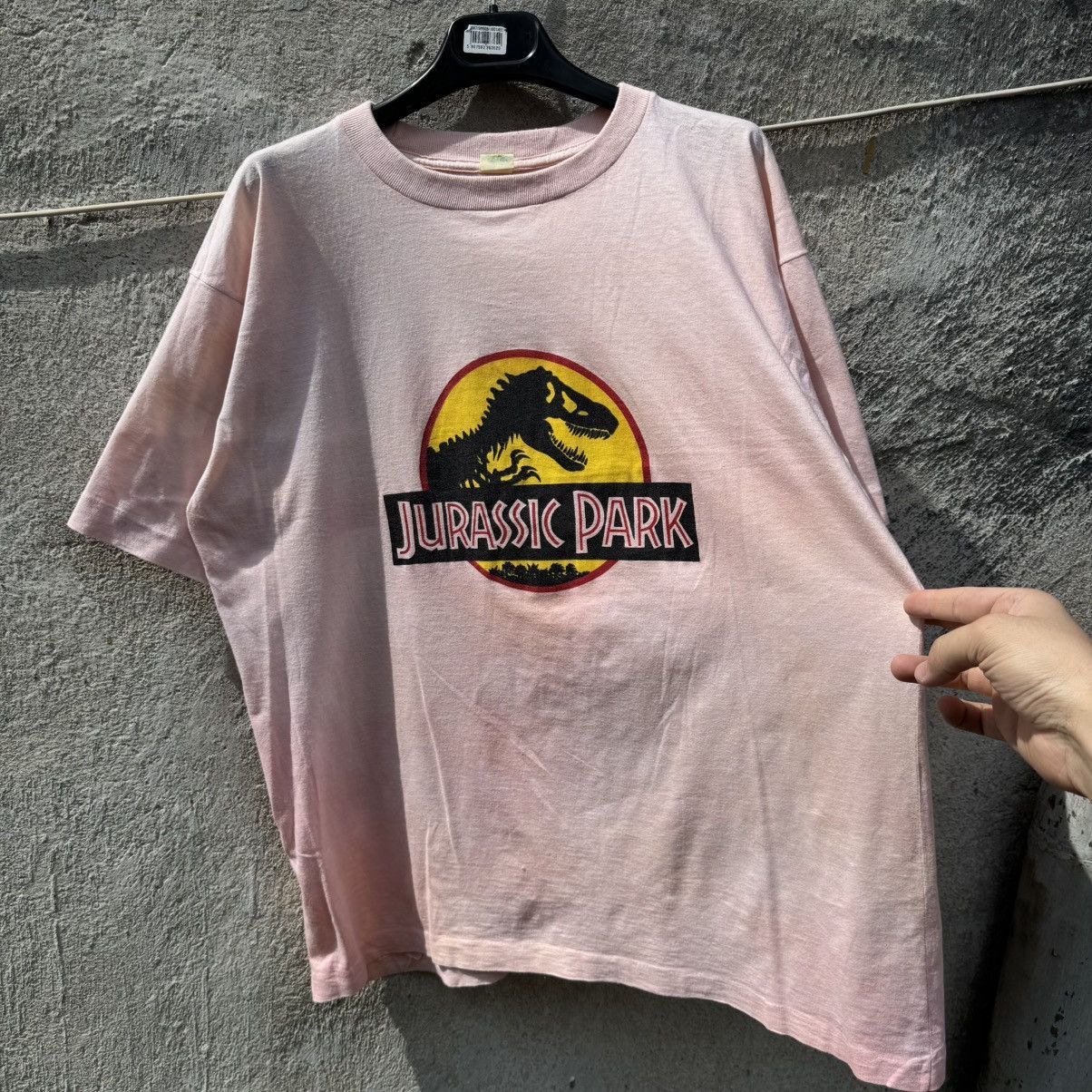 Other 90s Vintage Jurassic Park Single Stitch Movie Pink Tie Dye Size US L / EU 52-54 / 3 - 20 Thumbnail