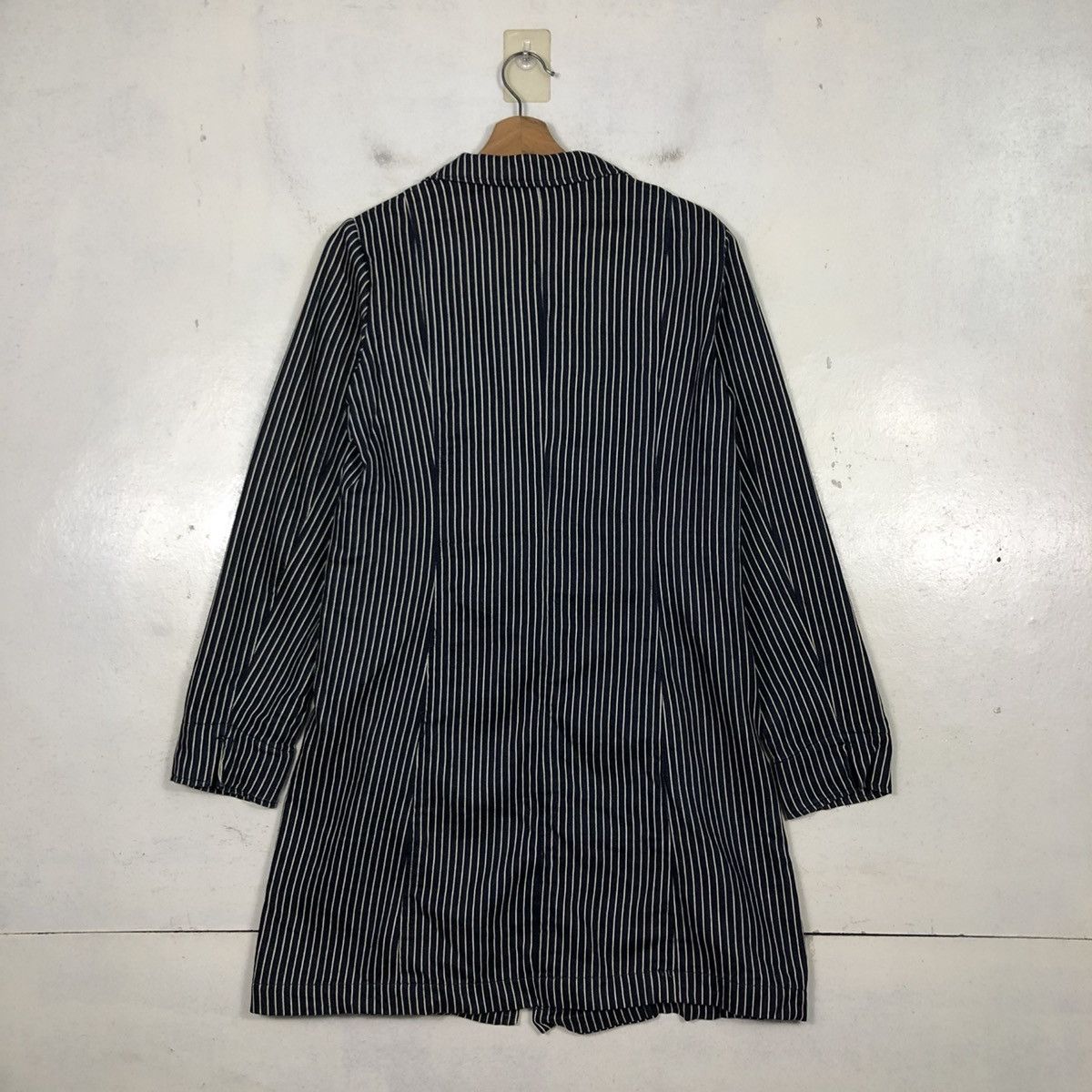 Indigo 📌Vintage Denim Indigo Striped Design Hickory B7 Issey Miyake Size US M / EU 48-50 / 2 - 10 Thumbnail