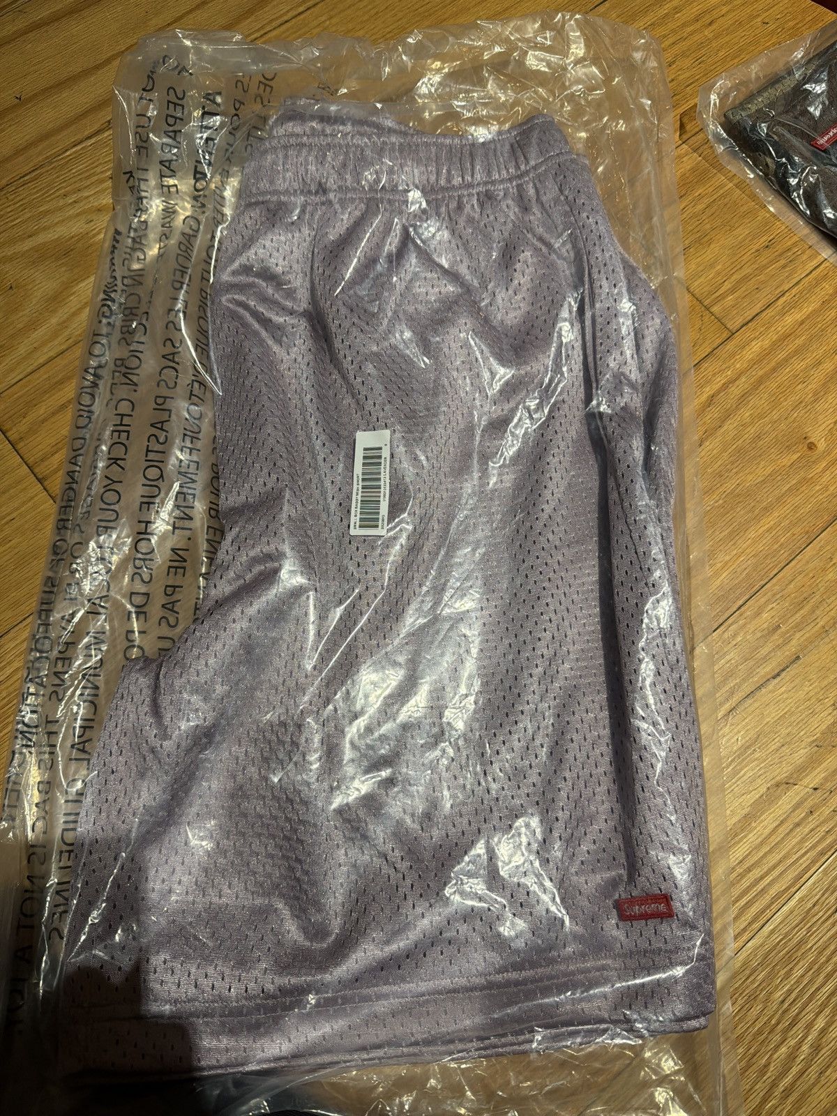 Supreme Supreme small box baggy mesh shorts small lavender Size US 30 / EU 46 - 2 Thumbnail