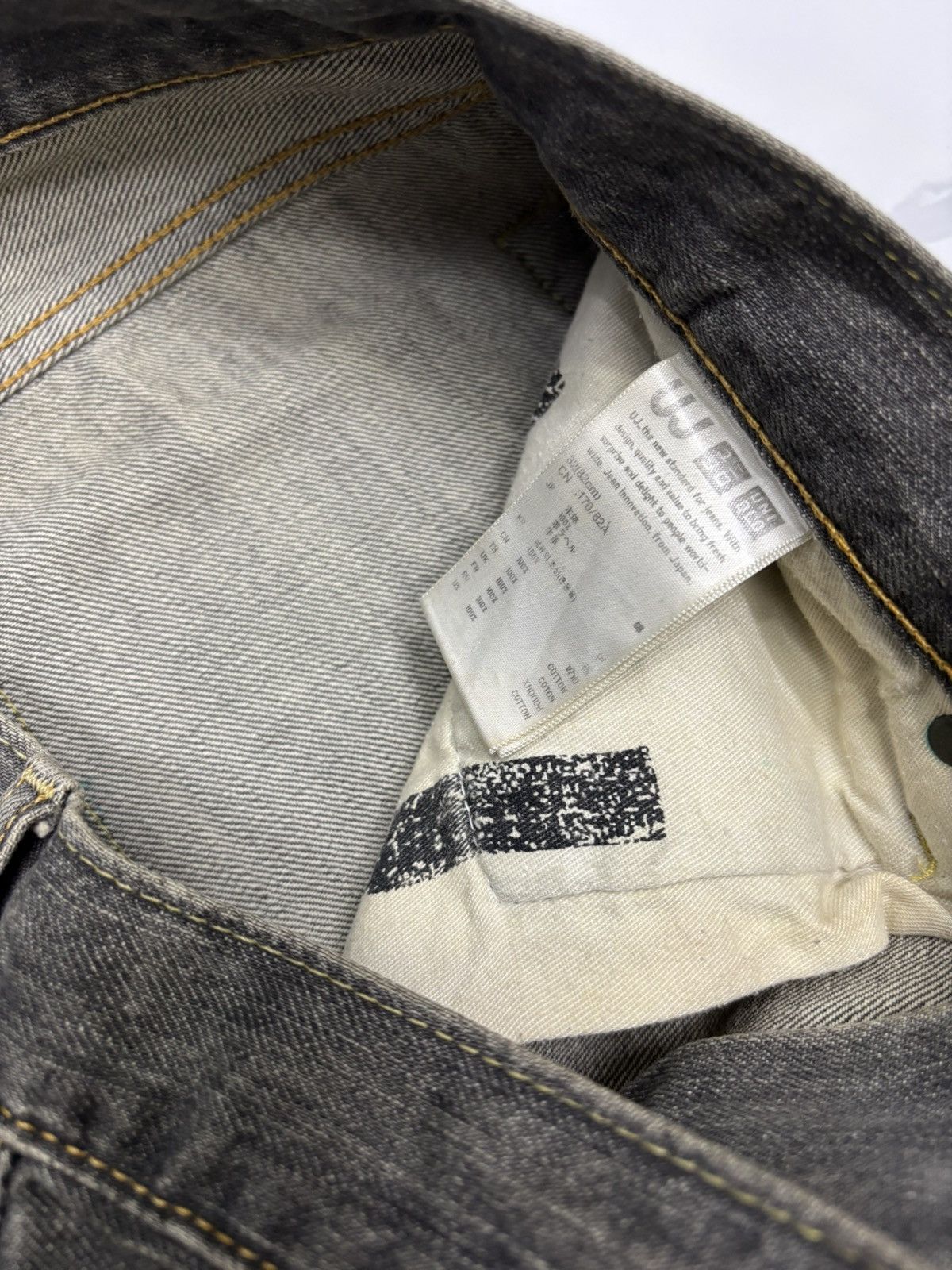 Undercover 🔥VINTAGE S-002 MUD WASH DISTRESSED DENIM UNDERCOVER STYLE Size US 33 - 14 Thumbnail