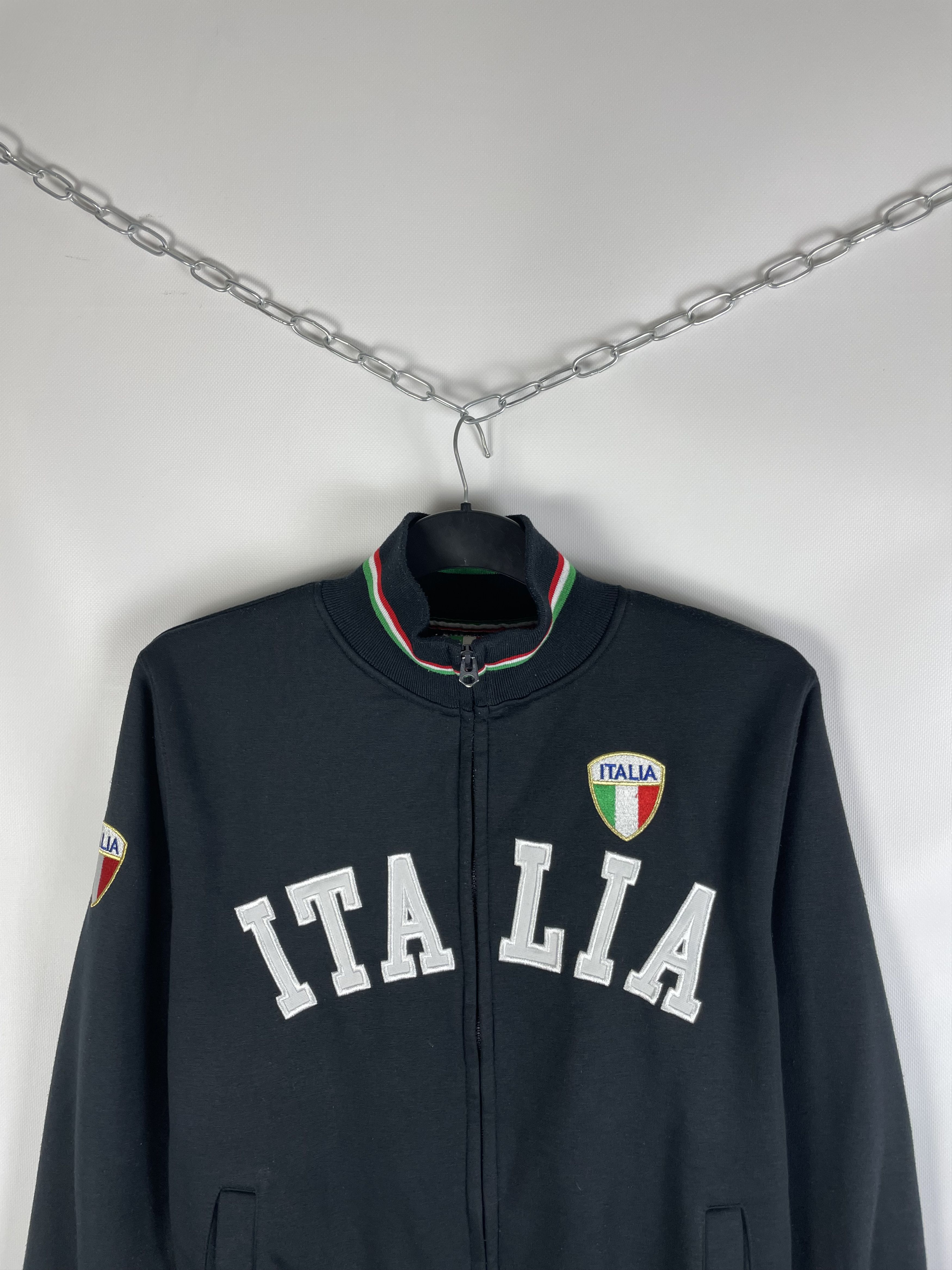 Japanese Brand Vintage italy Zip Sweatshirt Track Jacket Italia 00s Y2K Size US L / EU 52-54 / 3 - 3 Thumbnail