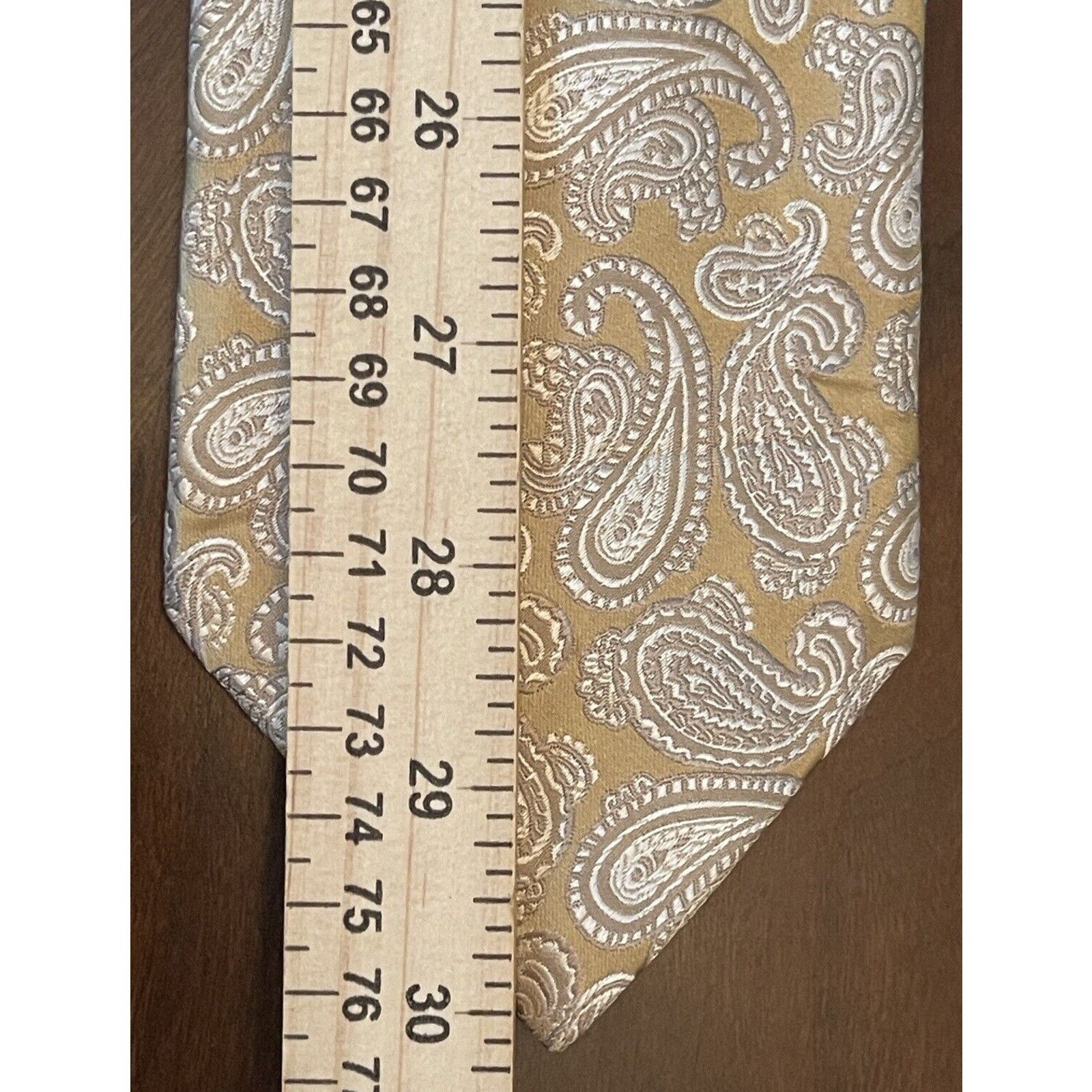 Other Valerio Garati Gold Hand Made 100% Silk Made In China Size ONE SIZE - 5 Thumbnail