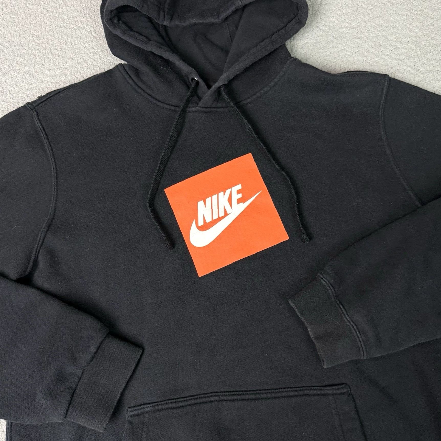 Nike Nike Hoodie Men’s M Black Sweatshirt Pullover Center Logo Orange Casual M Size US M / EU 48-50 / 2 - 2 Thumbnail