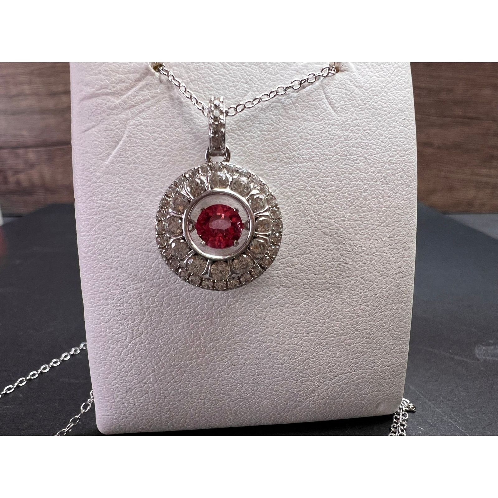 Other Pink tourmalinetopaz pendant necklace in platinum over 925 Size ONE SIZE - 16 Thumbnail
