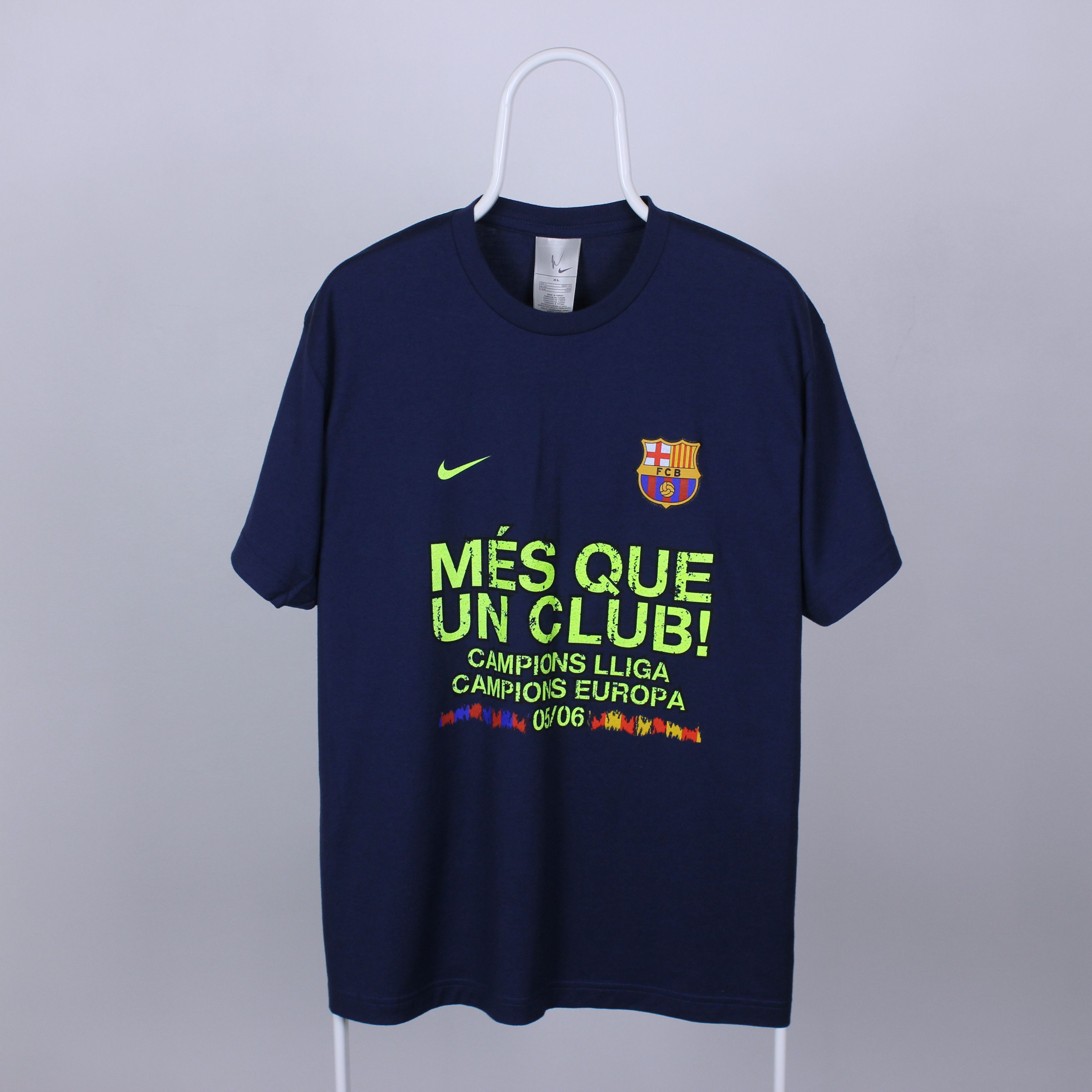 Nike Nike t shirt vintage short sleeve F.C barcelona club FCB Size US XL / EU 56 / 4 - 2 Thumbnail
