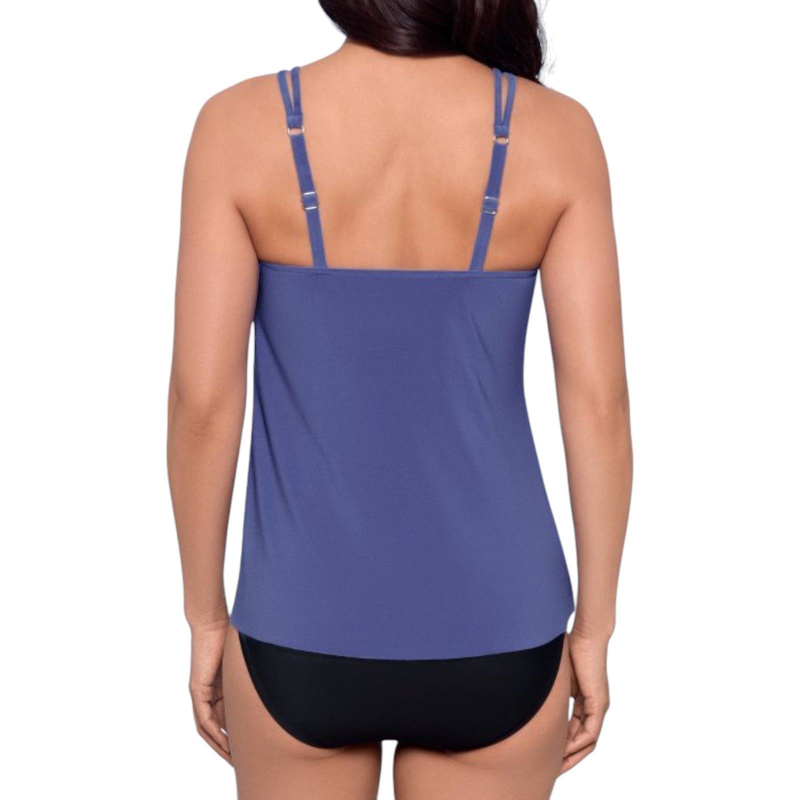 Other Aqua Green - Women's UPF 50 High Neck KeyHole Tankini Top - Size ONE SIZE - 2 Thumbnail