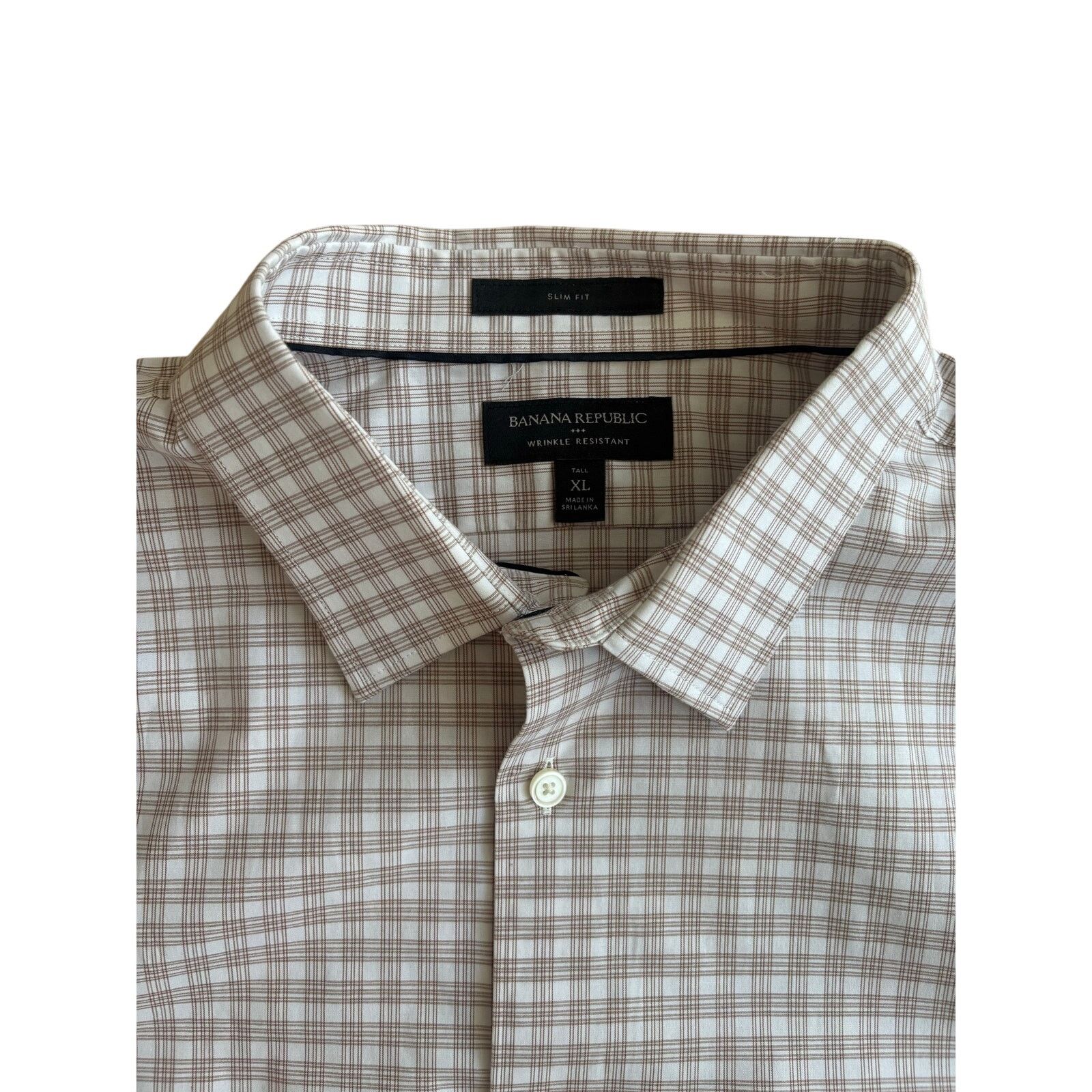 Banana Republic Banana Republic Slim Fit Wrinkle Resistant Dress Shirt XL Size US XL / EU 56 / 4 - 4 Thumbnail