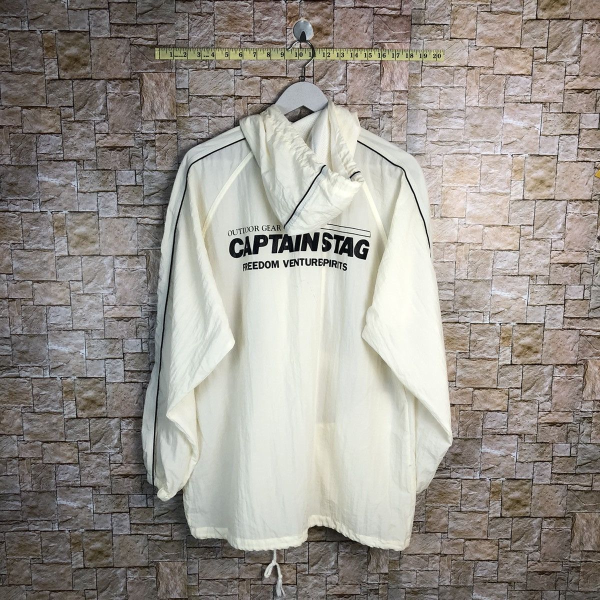 Japanese Brand × Sports Specialties Captain Stag White Hoodie windbreaker outdoor gear #A296 Size US L / EU 52-54 / 3 - 15 Thumbnail