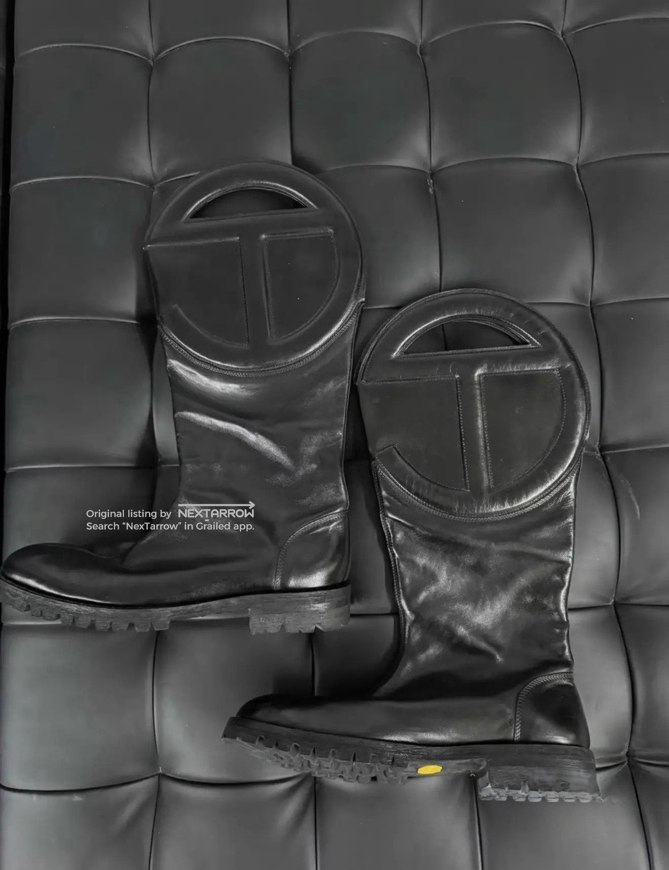 Telfar Logo Boots. Size43 Runs Small Yyyy1/2609 in Black, Men's (Size 10) — image 5 of 5