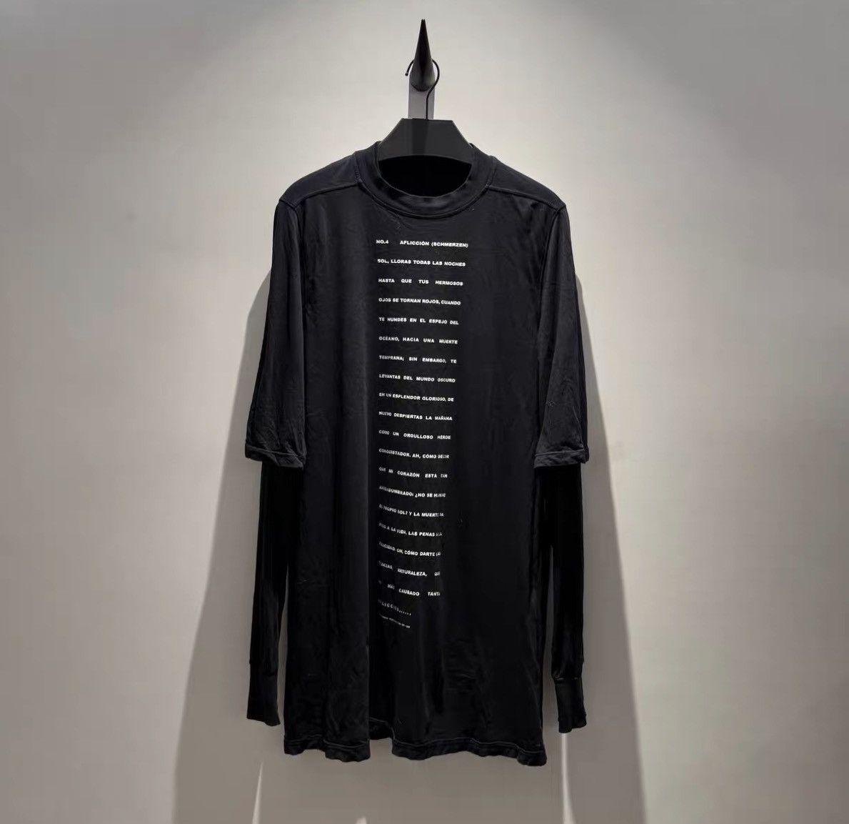 Rick Owens Rick Owens Slogan Layered-Look Base Layer Long Sleeve Size US XS / EU 42 / 0 - 1 Thumbnail