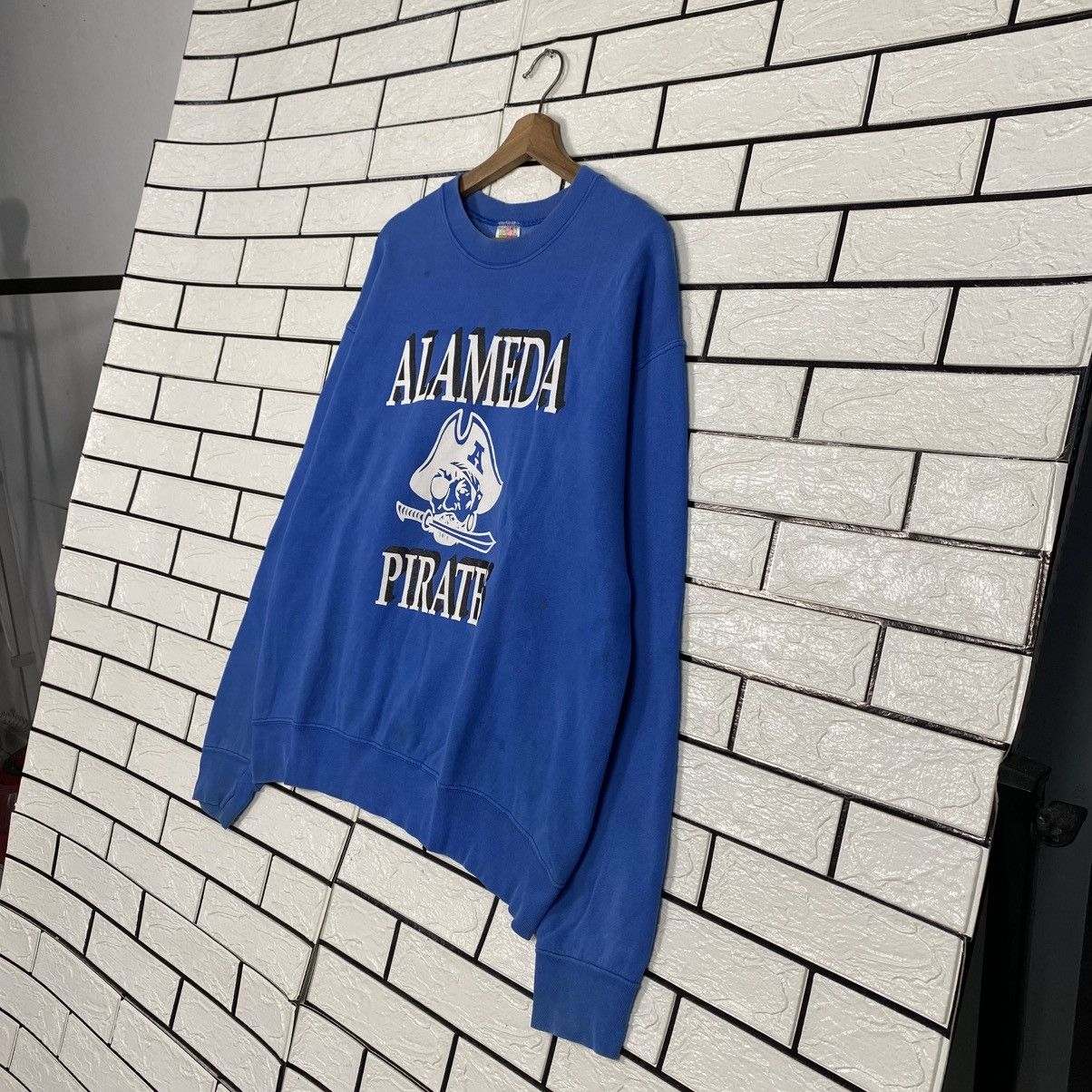 Vintage 📌Vintage Sweatshirt Crewneck Usa Alameda Pirates Big Logo Size US XL / EU 56 / 4 - 3 Thumbnail