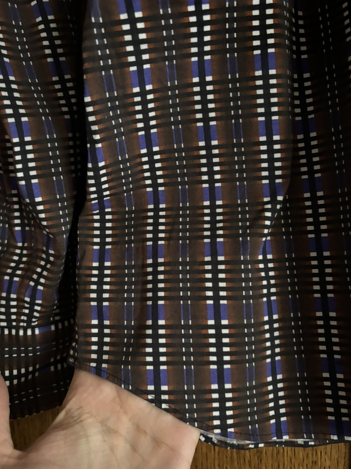 Prada PRADA CHECK SHIRT 39 /15 1/2 Size US M / EU 48-50 / 2 - 3 Thumbnail