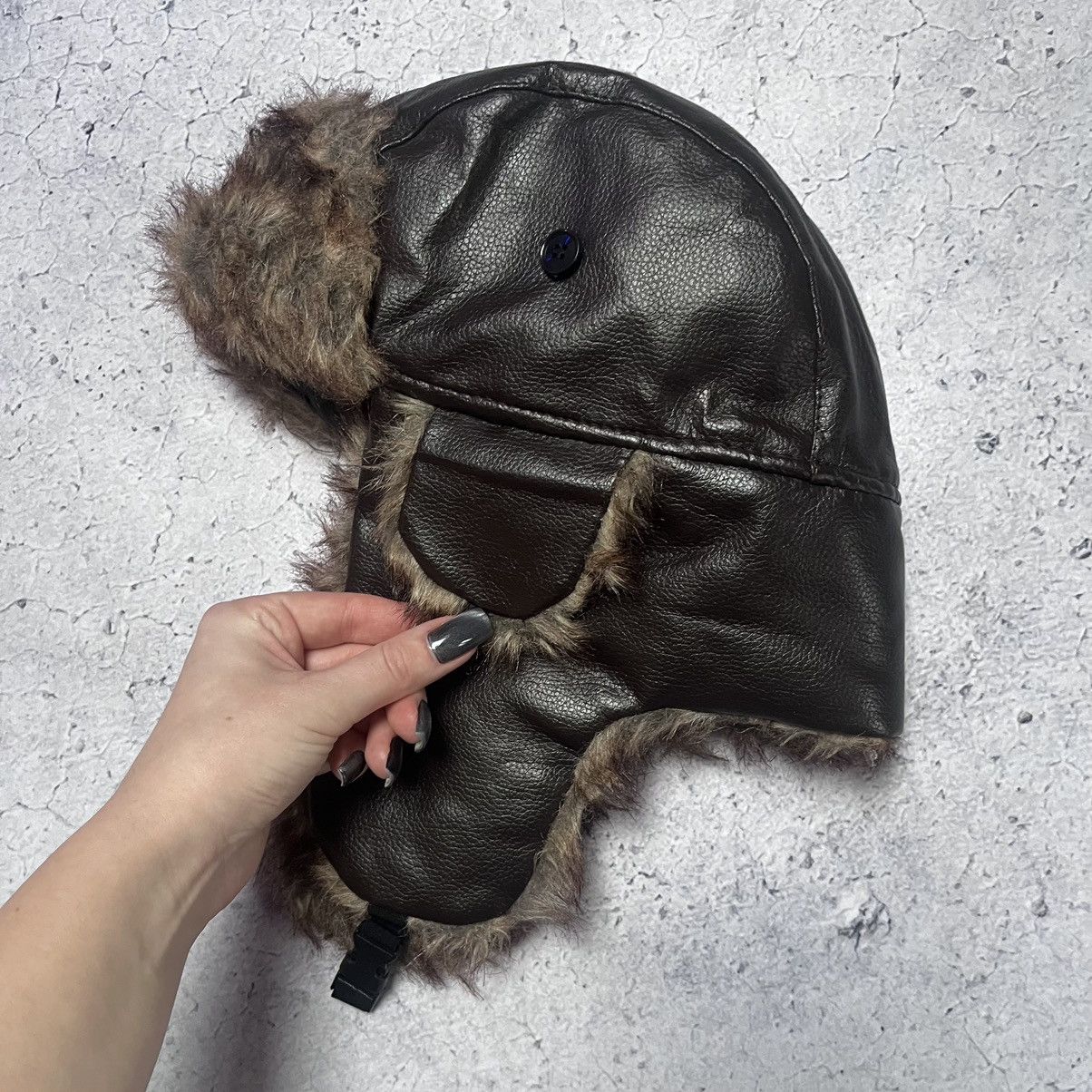 If Six Was Nine × Japanese Brand Vintage Streetwear Unisex Faux Fur Leather Fashion Ushanka Size ONE SIZE - 6 Thumbnail