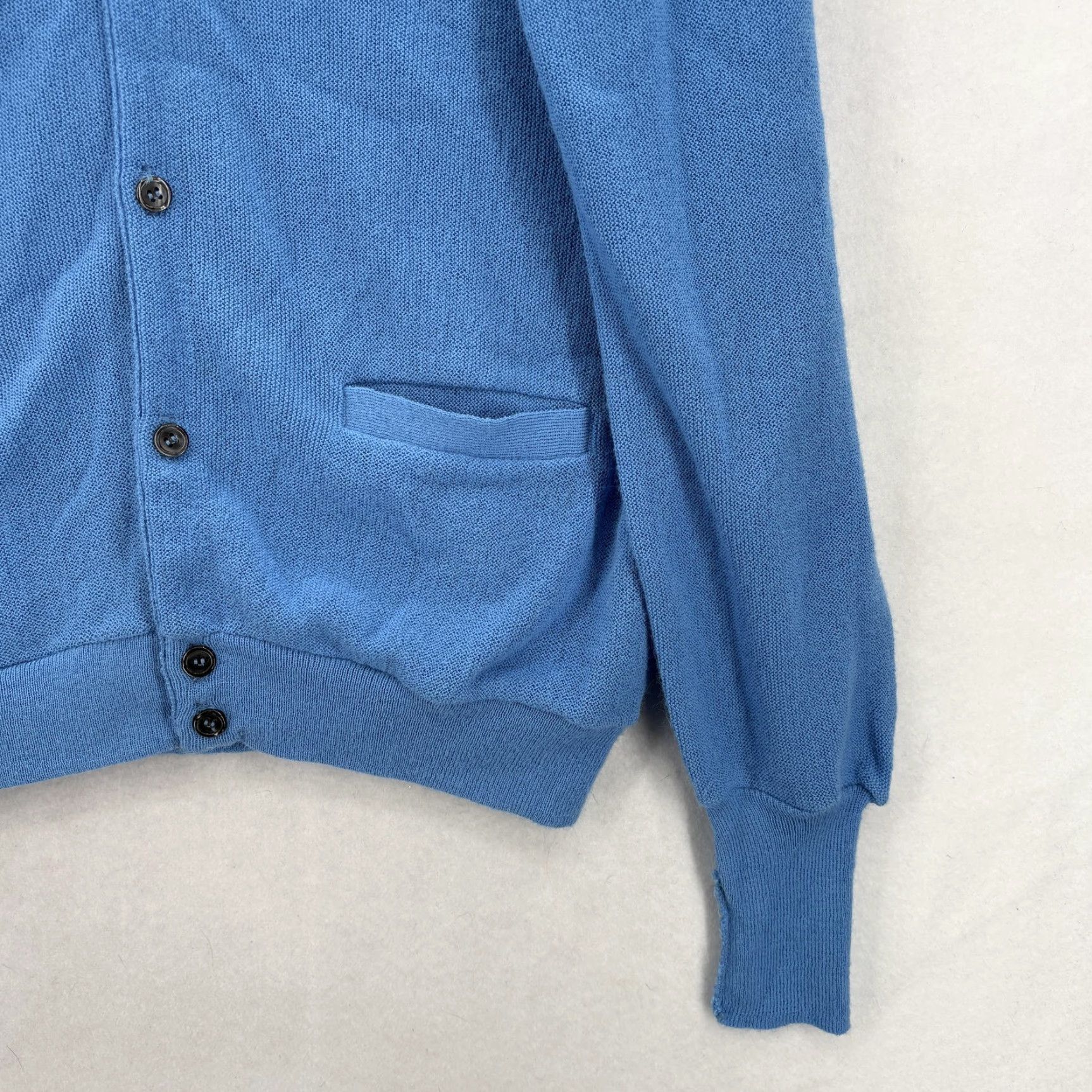 Vintage VINTAGE Par Four Sweater Cardigan Mens XLT Blue Acrylic V-Neck Knit Golf Grandpa Knit Size US XL / EU 56 / 4 - 3 Thumbnail