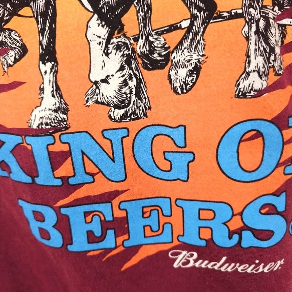 Budweiser Budweiser T Shirt Mens Size Small Red King Of Beers Breweriana Clydesdale Horses Shirt Mens Small Red Budweiser Breweriana Beer Themeистics Size US S / EU 44-46 / 1 - 3 Thumbnail