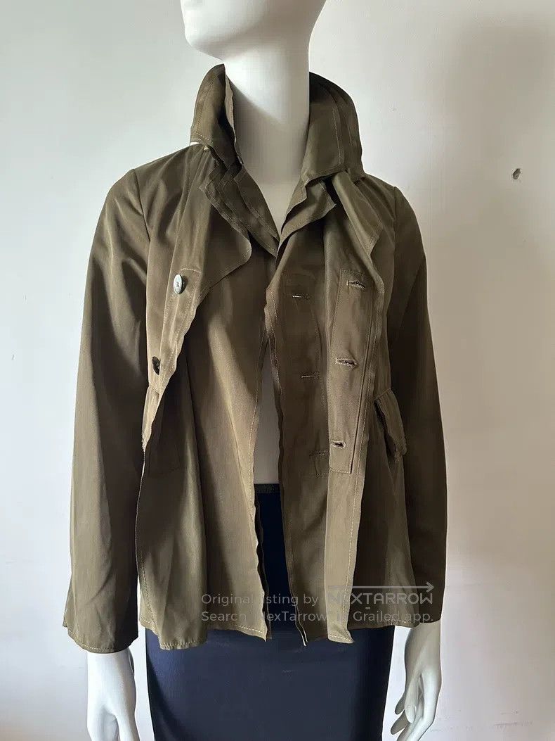 Comme des Garcons Comme Des Garcons Olive green three-layer design windbreak Size S / US 4 / IT 40 - 1 Thumbnail