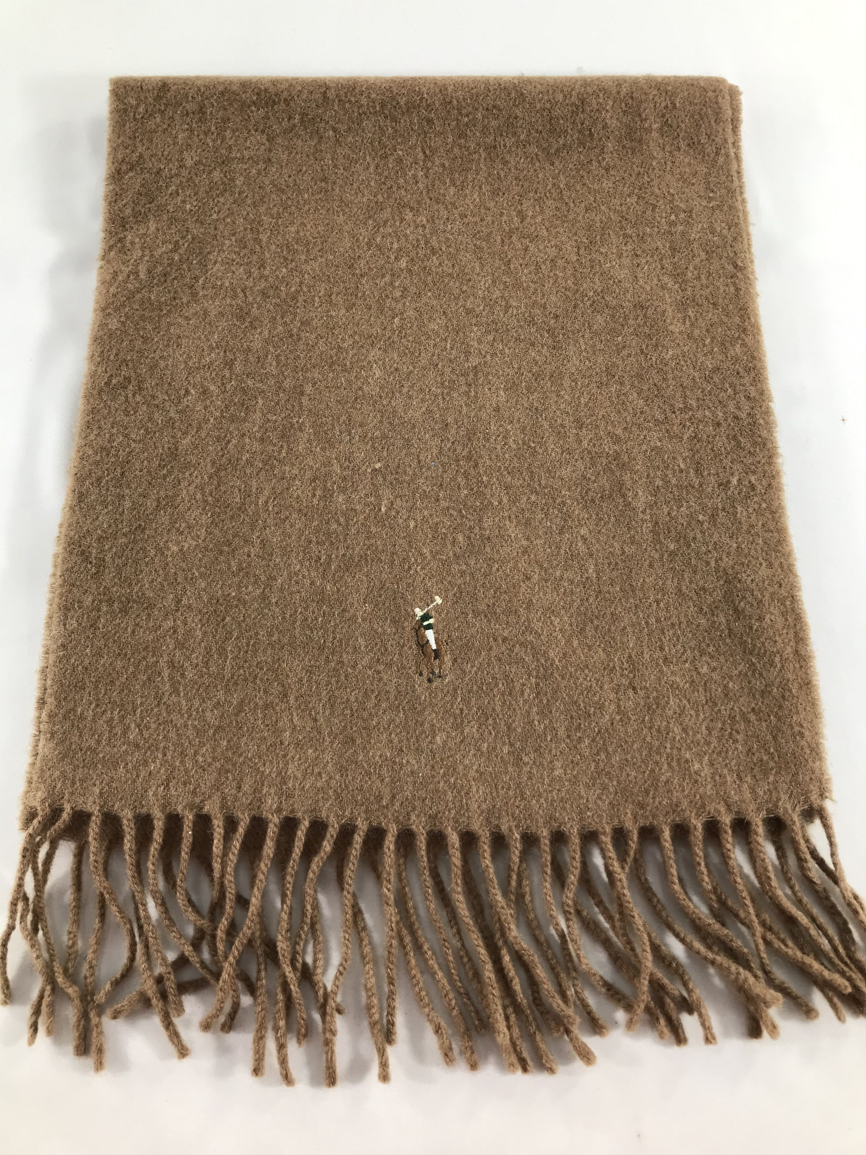 Polo Ralph Lauren Polo Ralph Lauren Brown Wool Scarf Muffler V471 Size ONE SIZE - 2 Thumbnail