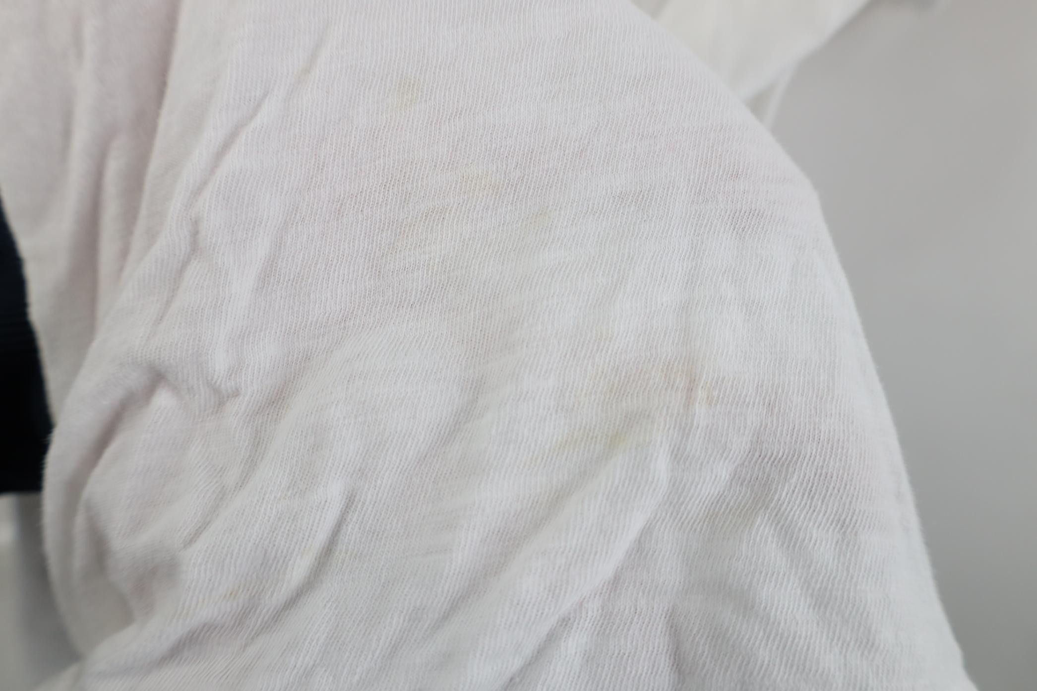 Vintage Eileen Fisher Organic Cotton Knit Tie Bottom T-Shirt White Size L / US 10 / IT 46 - 9 Thumbnail