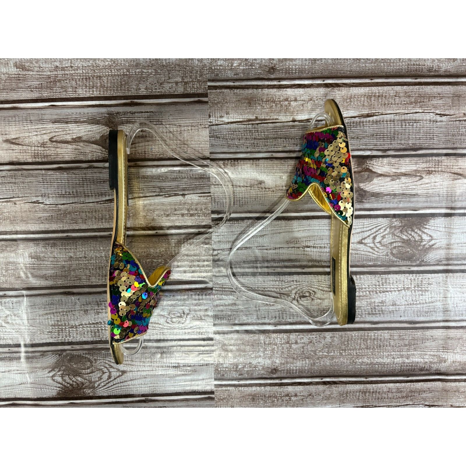 Dolce & Gabbana Dolce Gabbana Bellucci Leather and Sequins Flat Slides Size Size US 6 / IT 36 - 3 Thumbnail