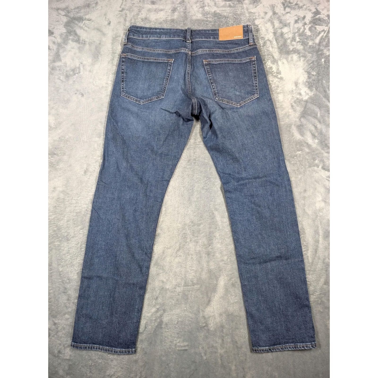 Bonobos Bonobos Jeans Mens 30x30 Blue Slim Straight Stretch Denim Medium Wash Pants Size US 30 / EU 46 - 7 Thumbnail