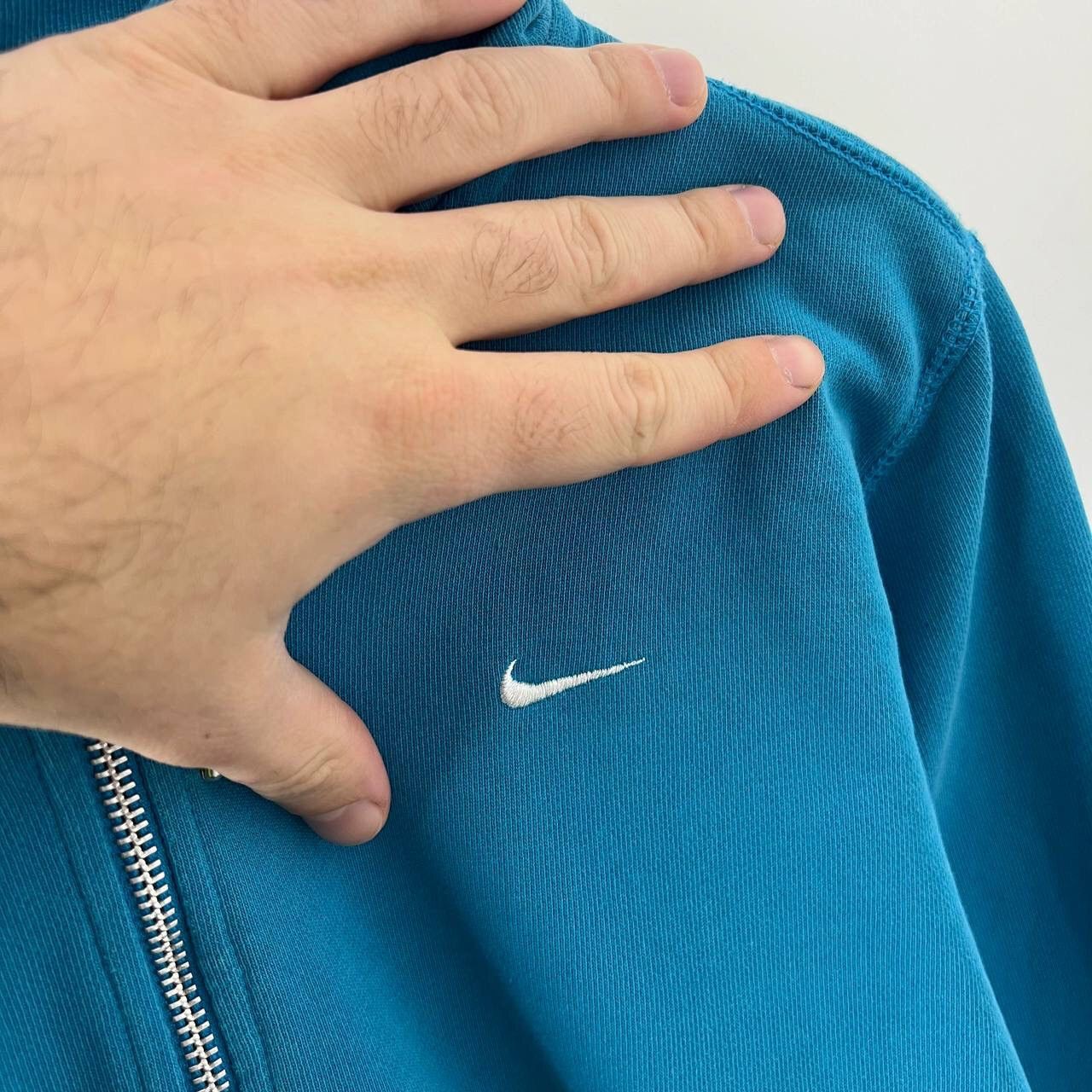 Nike Y2K Zip Hoodie Nike Vintage Mini Swoosh Baggy Fit Size L / US 10 / IT 46 - 3 Thumbnail
