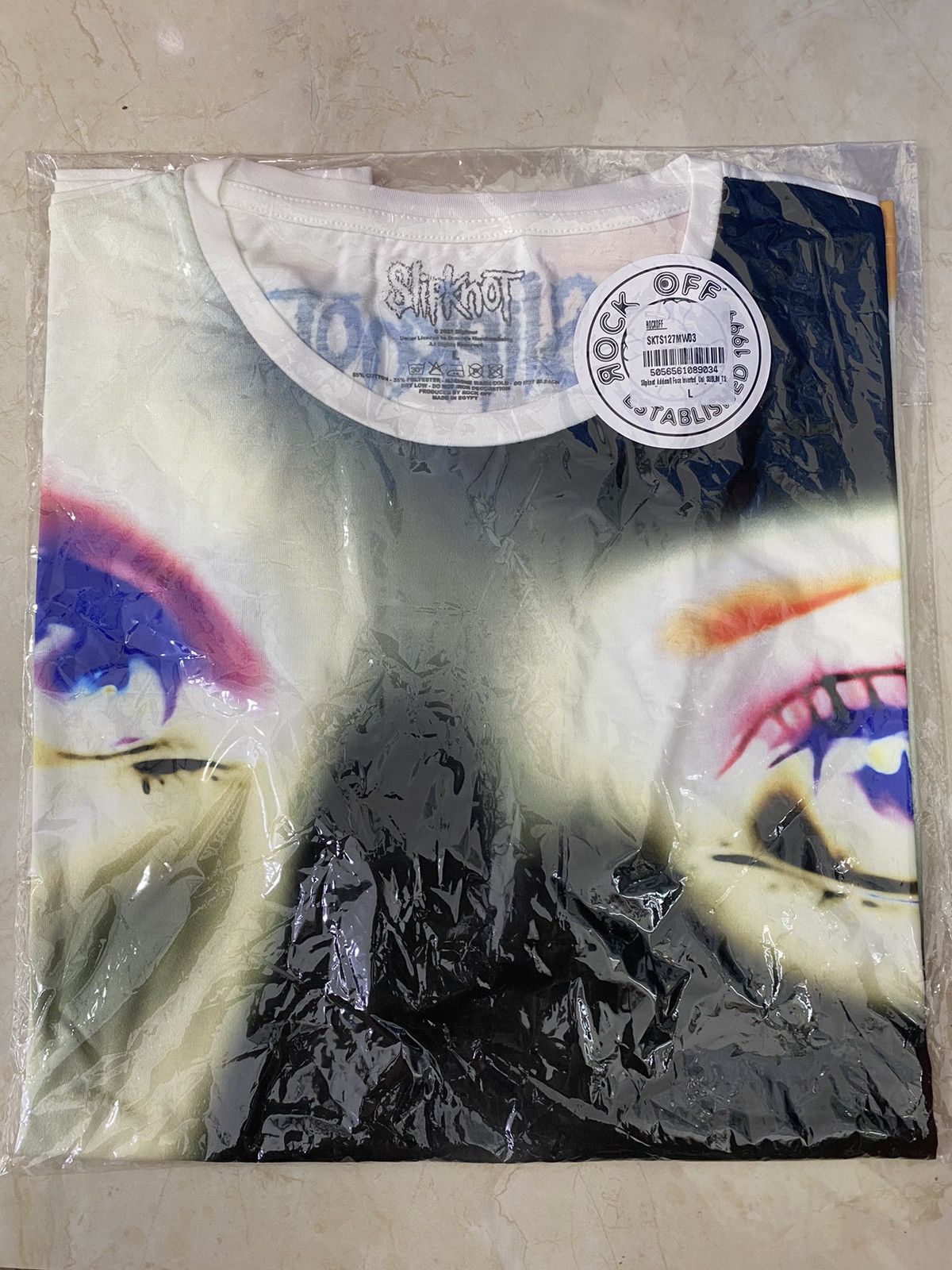Band Tees × Slipknot 💥SLIPKNOT nu metal band OVP fullprint rare tee shirt Size US L / EU 52-54 / 3 - 5 Thumbnail