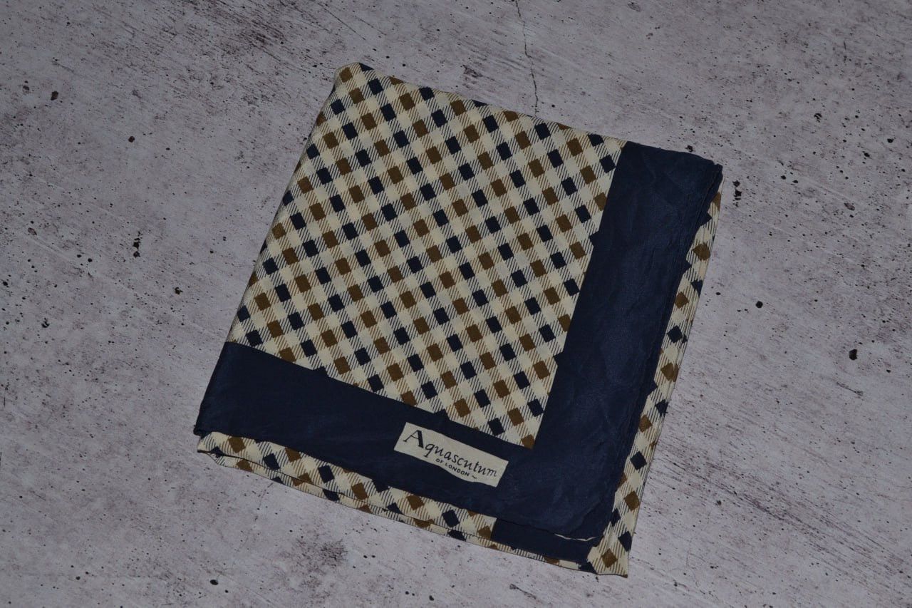 Aquascutum Aquascutum Silk scarf Vintage Size ONE SIZE - 4 Thumbnail