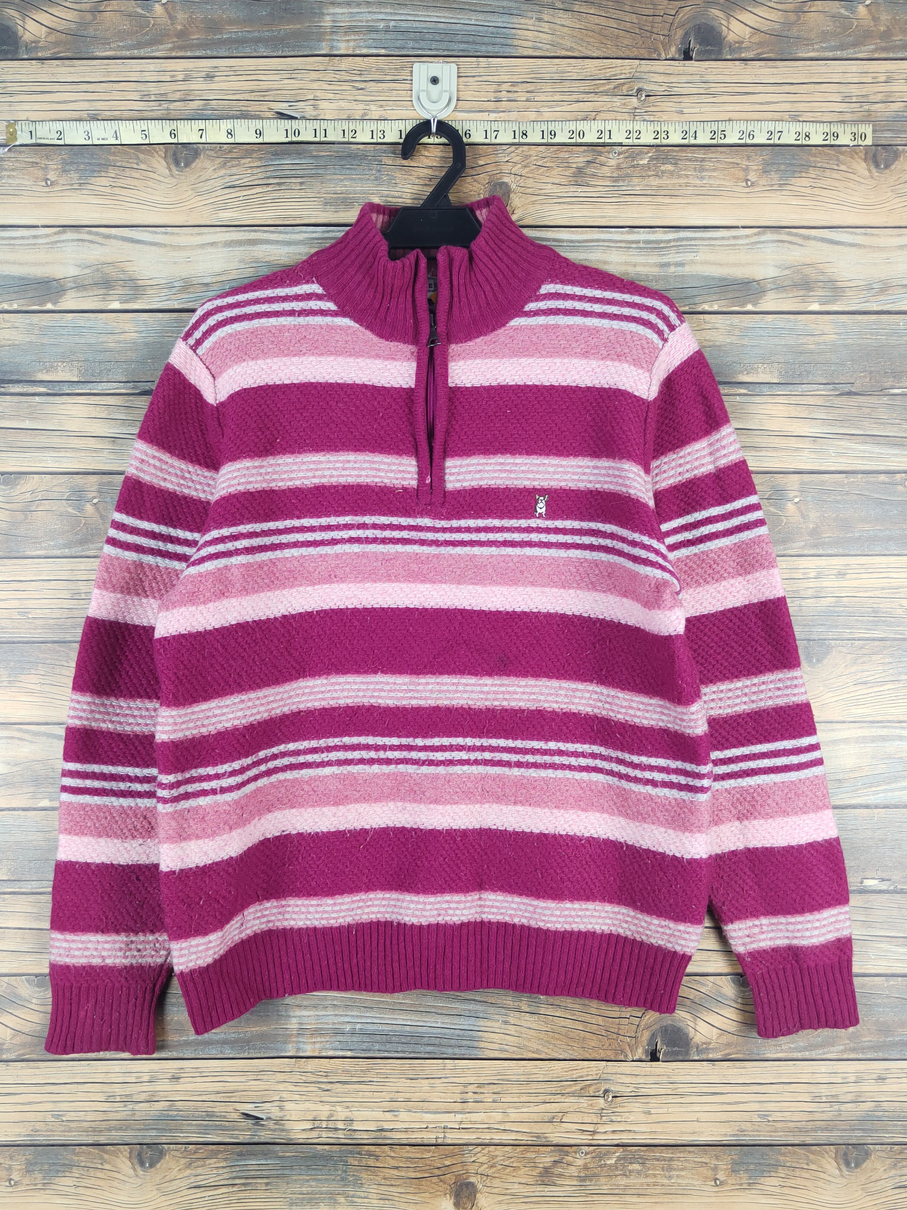 Homespun Knitwear × Japanese Brand × Macbeth Macbeth Pink Knitwear Sweatshirts #W1090 Size L / US 10 / IT 46 - 1 Thumbnail