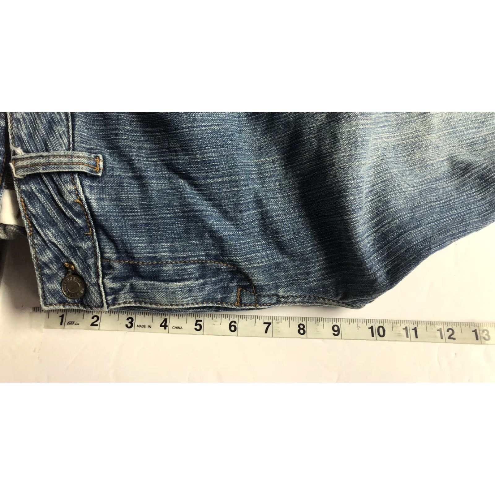 Vintage J. Galt Jeans Womens Flared Legs Y2k Size S Small 99% Cotton 1% Elastan Blue Wide-Leg Jeans Womens Size 28" / US 6 / IT 42 - 6 Thumbnail