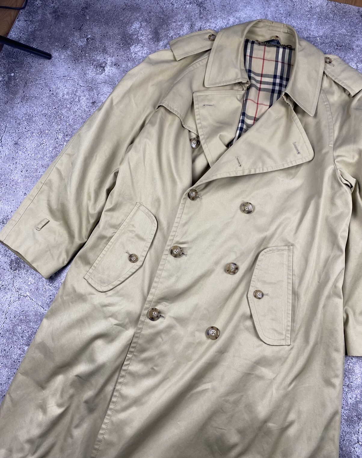 Burberry Vintage Burberry STYLE trench coat beige full novacheck Size US XL / EU 56 / 4 - 4 Thumbnail