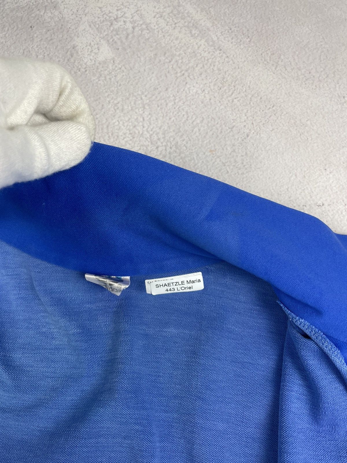 Adidas Vintage Adidas 80s 90s Made in Hong Kong Blue Track Jacket Size US M / EU 48-50 / 2 - 12 Thumbnail