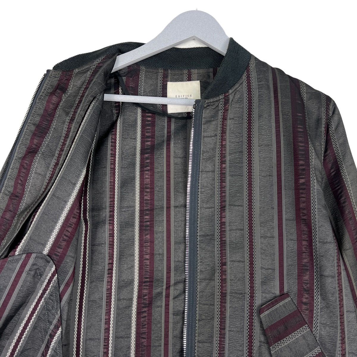 Edifice Japan 🔥 EDIFICE DEPUIS JAPAN STRIPE BLOUSON JACKET Size US S / EU 44-46 / 1 - 11 Thumbnail