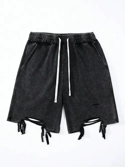 Japanese Brand OPIUM GOTH EDGY Y2K shorts distressed Size US 34 / EU 50 - 1 Thumbnail