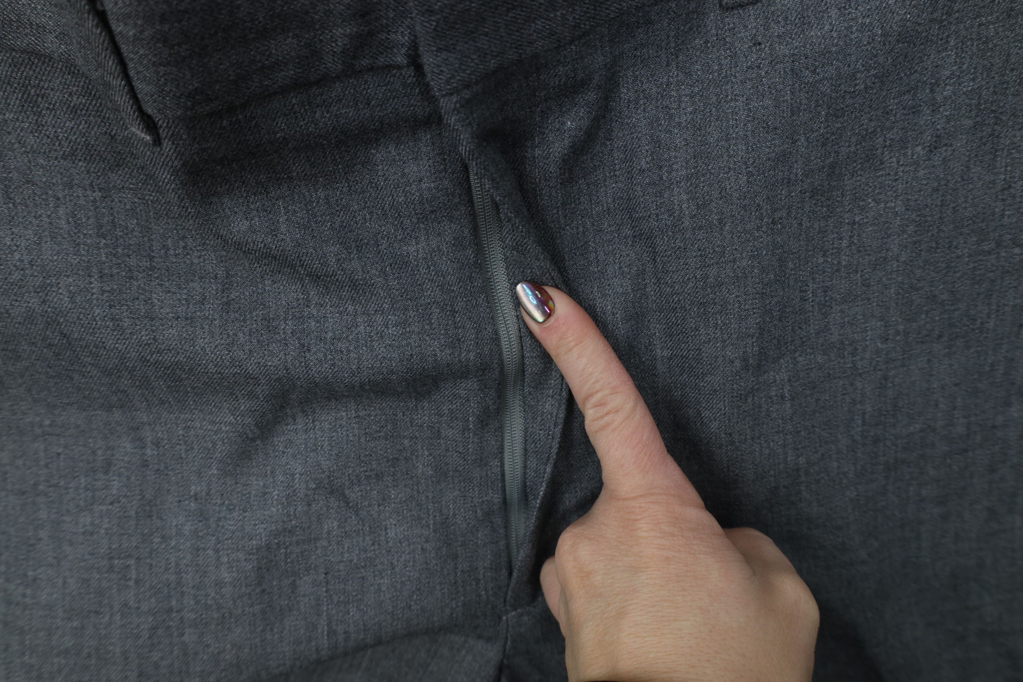 Vintage Vintage 70s Streetwear Gabardine Wide Leg Chino Pants Gray Size US 38 / EU 54 - 5 Thumbnail