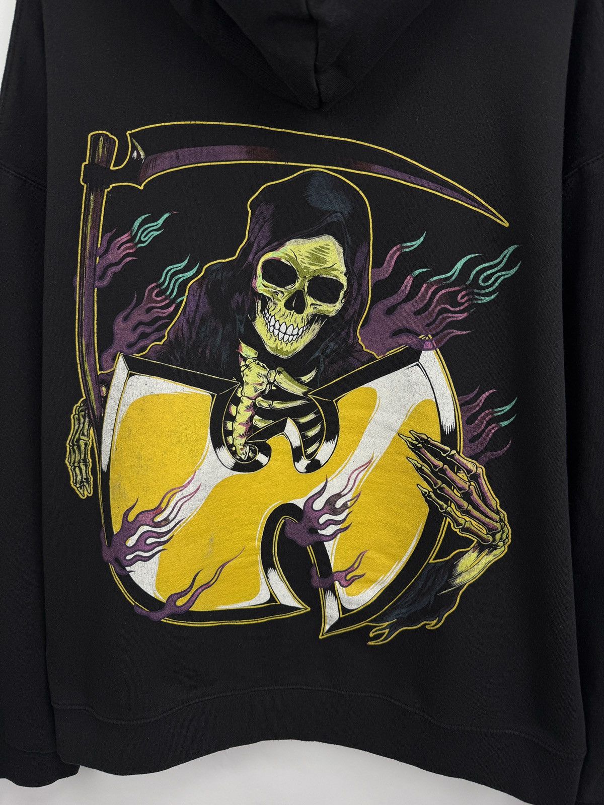 Wu-Tang Clan 🇺🇸💀 Y2K Wu Tang Clan Grim Reaper Hoodie Hip Hop Rap Skull Size US L / EU 52-54 / 3 - 5 Thumbnail