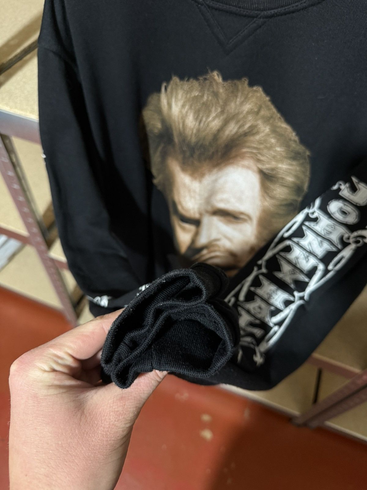 Band Tees × Vintage Vintage 2003 Johny Hallyday Promo Rock Sweatshirt Y2K Hype Size US XL / EU 56 / 4 - 6 Thumbnail