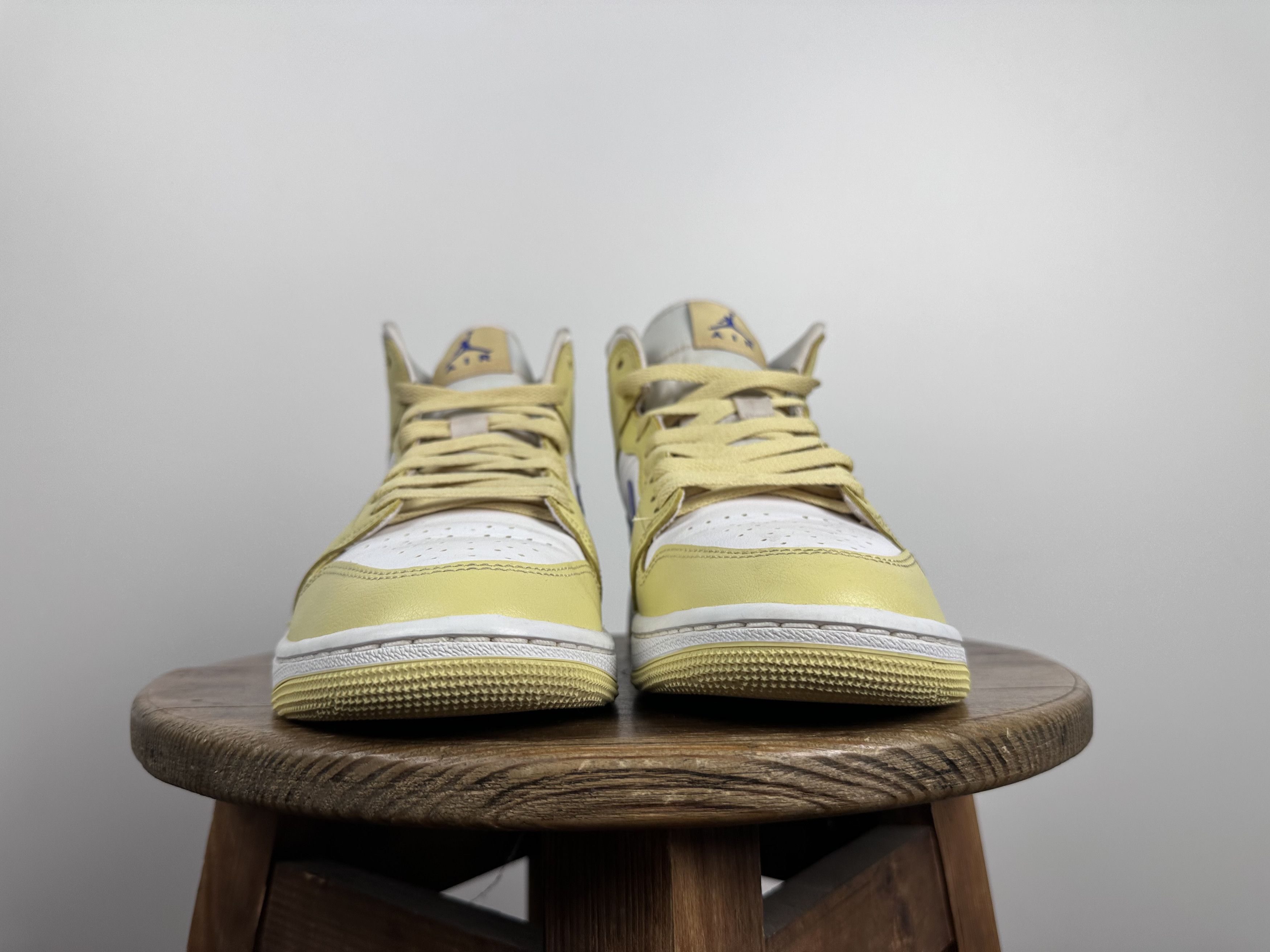 Jordan Brand Nike Air Jordan 1 Mid Shoes Lemon Wash Lapis Size US8 Size US 8 / IT 38 - 2 Thumbnail