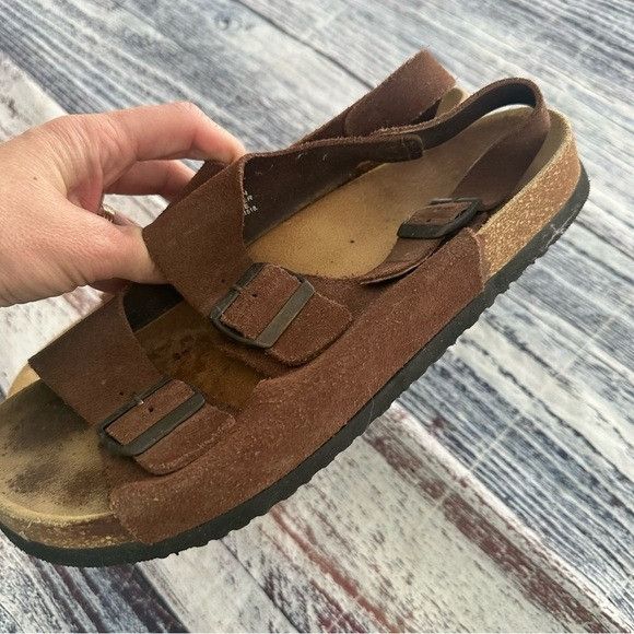 Lands' End Lands’ End Suede Leather Ankle Strap Sandals Size US 8 / EU 41 - 5 Thumbnail